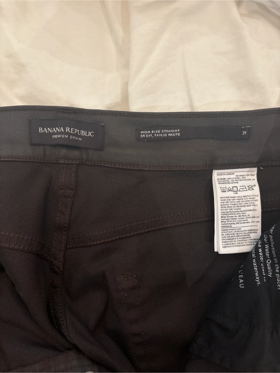 Banana Republic High-Rise Straight Denim - Size 31 - photo 2