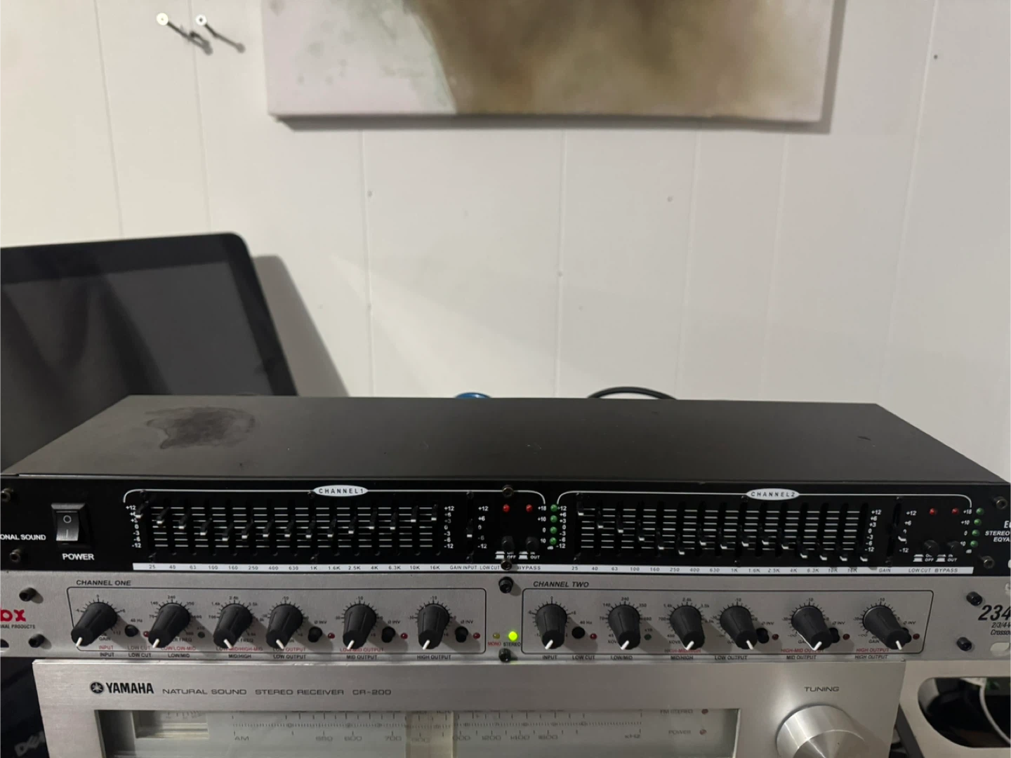 Equalizer and 2/3/4 way crossover..dbx