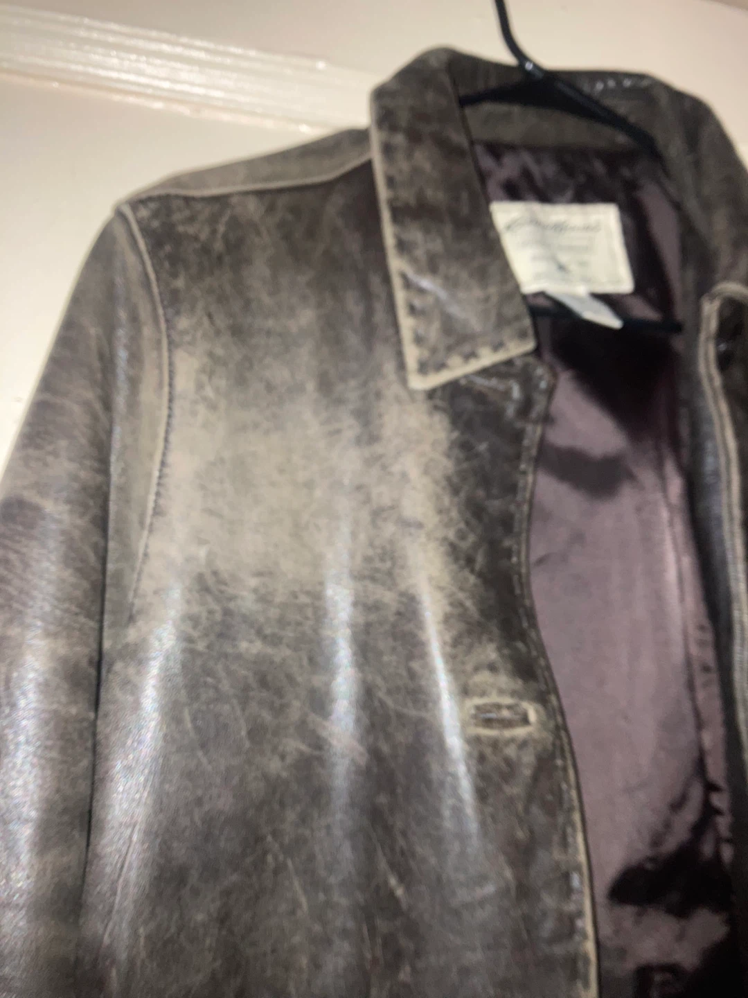 Eddie Bauer  Y2K Leather Jacket - Size M - photo 3