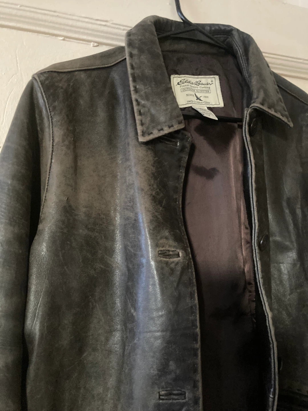 Eddie Bauer  Y2K Leather Jacket - Size M - photo 4