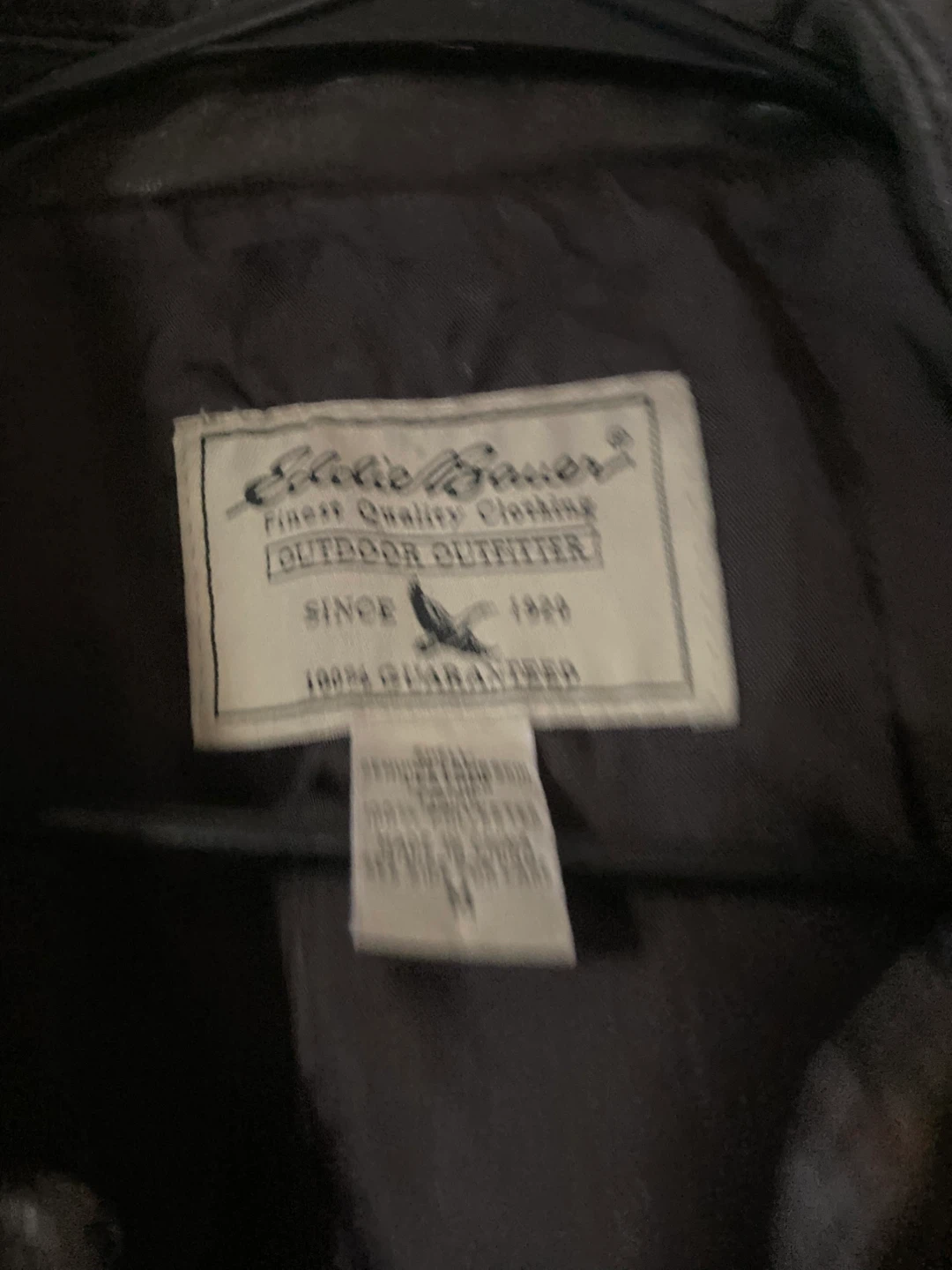 Eddie Bauer  Y2K Leather Jacket - Size M - photo 2