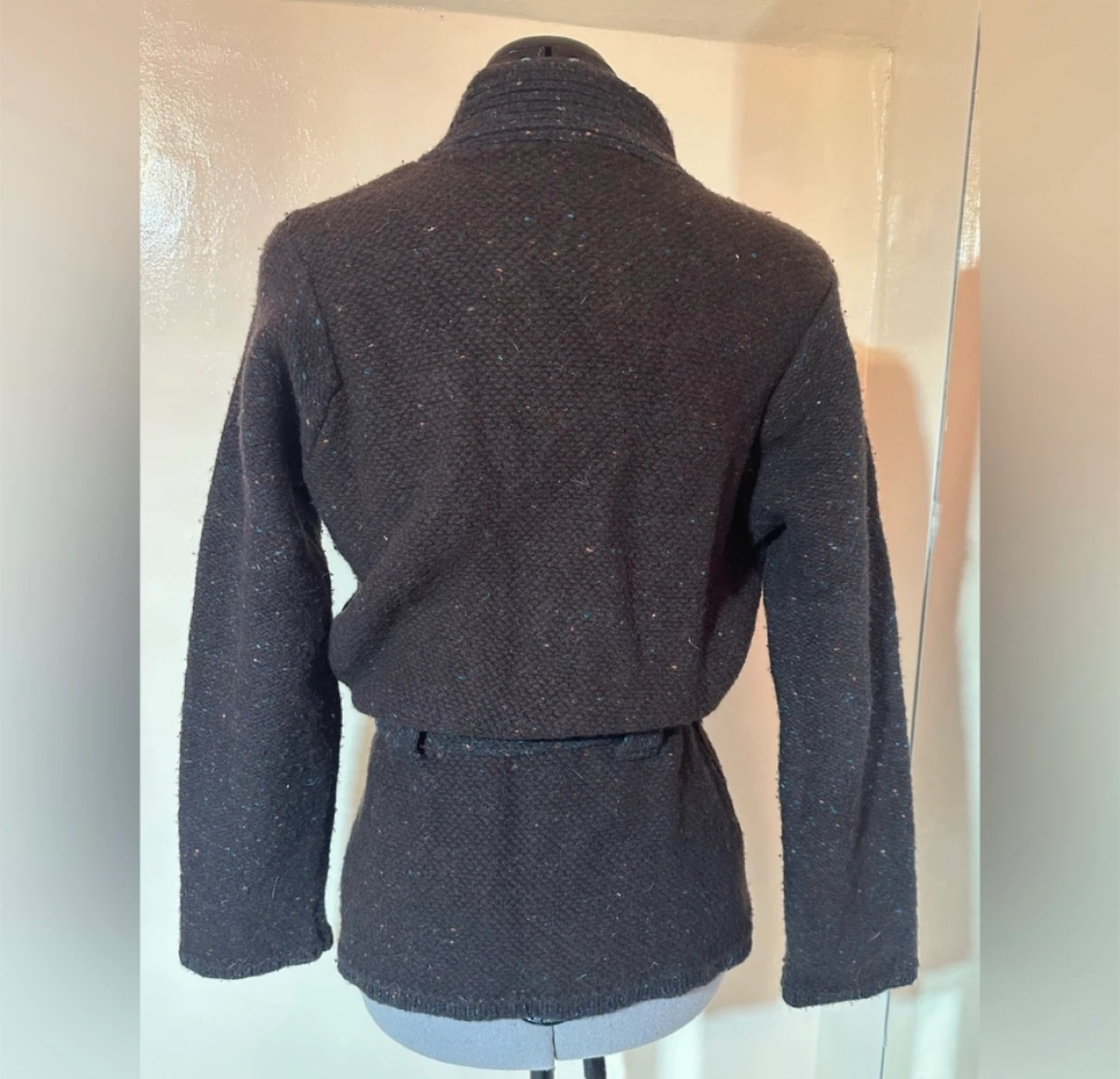 She XL Brown Irish Knit Cardigan - photo 5