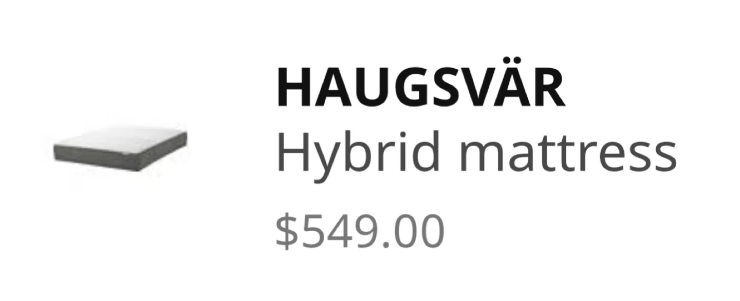 IKEA HAUGSVAR Hybrid Mattress - photo 2