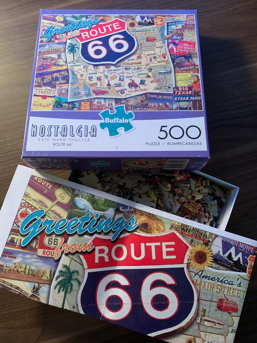 Buffalo Nostalgia Route 66 500-Piece Jigsaw Puzzle - photo 2