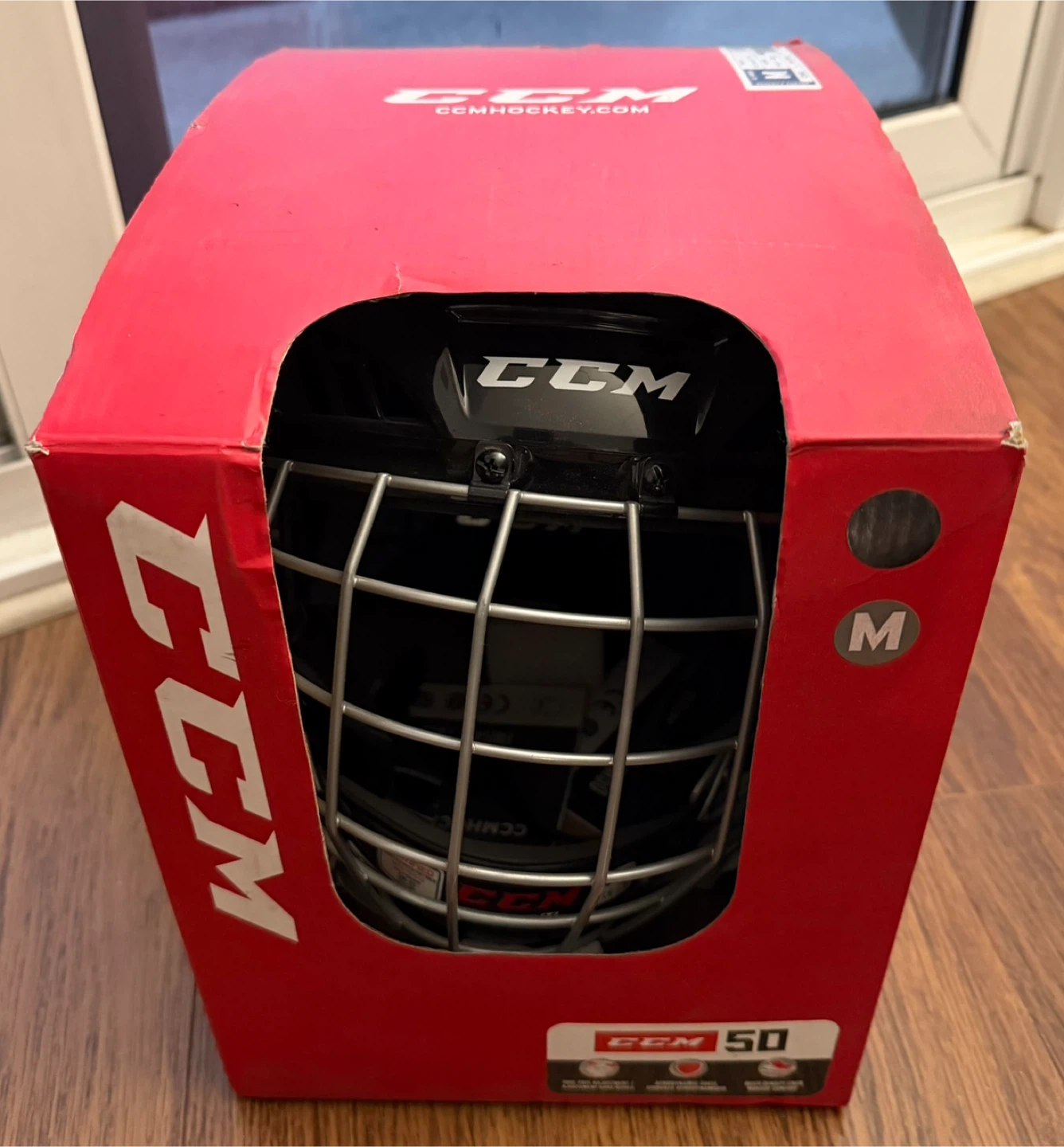 CCM 50 Hockey Helmet for Kids- Size Medium