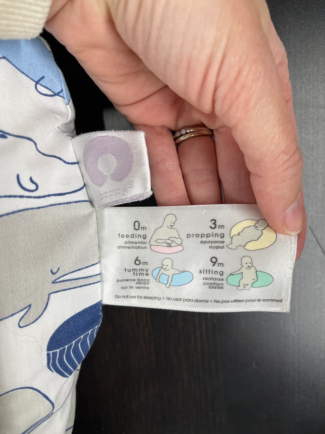 Boppy Pillow - Whale Print - photo 2