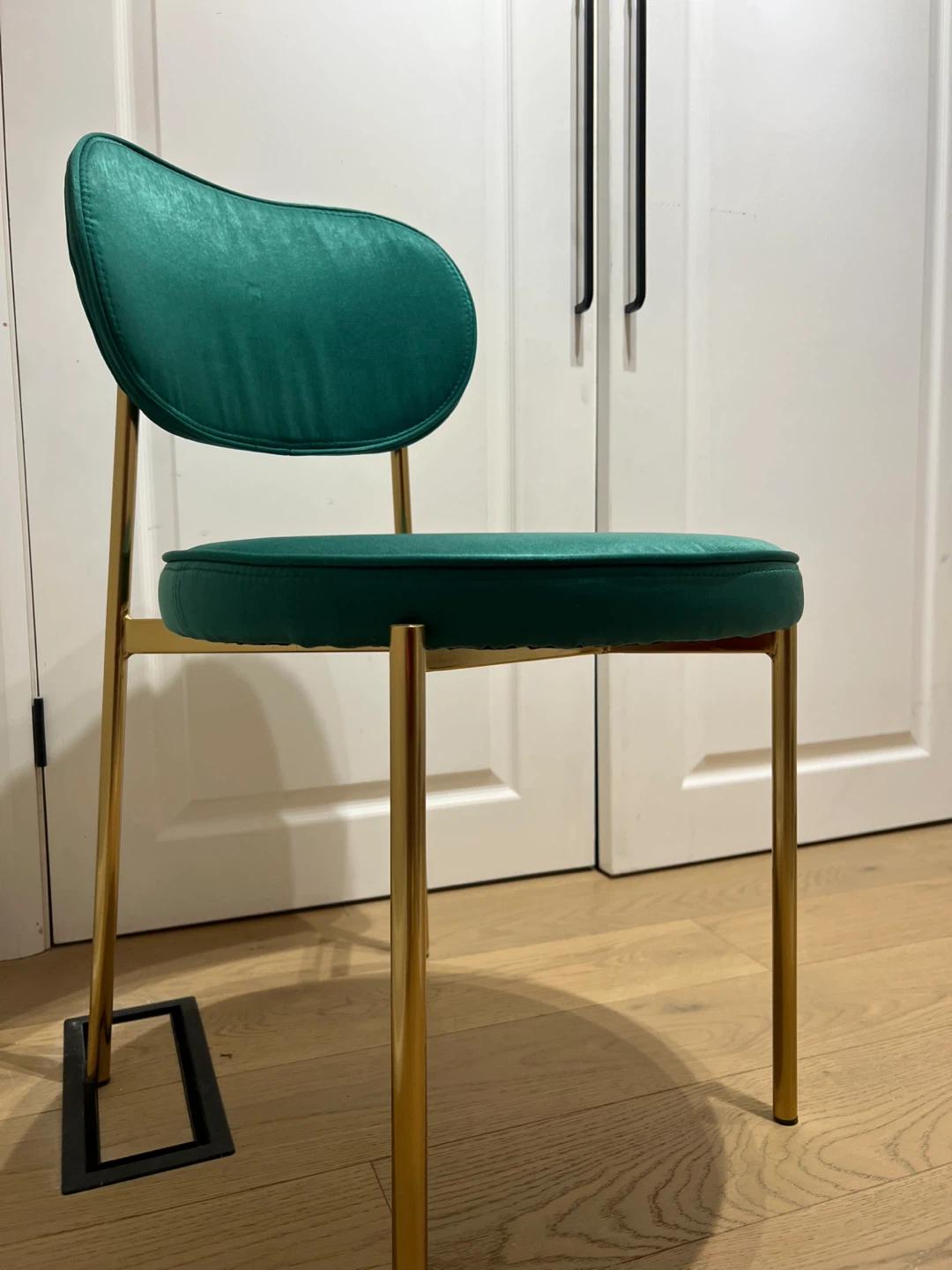 Green Satin Dining Chairs (4 chairs) - photo 2