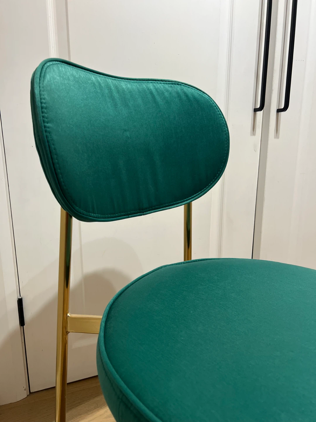 Green Satin Dining Chairs (4 chairs) - photo 3