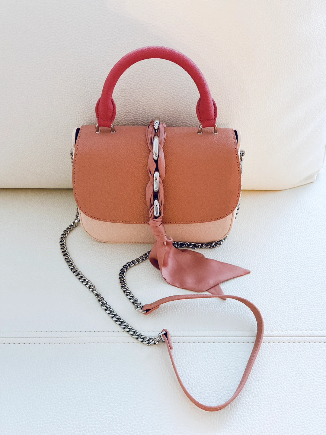 Charles & Keith Top Handle Bag - Colour Block - photo 2