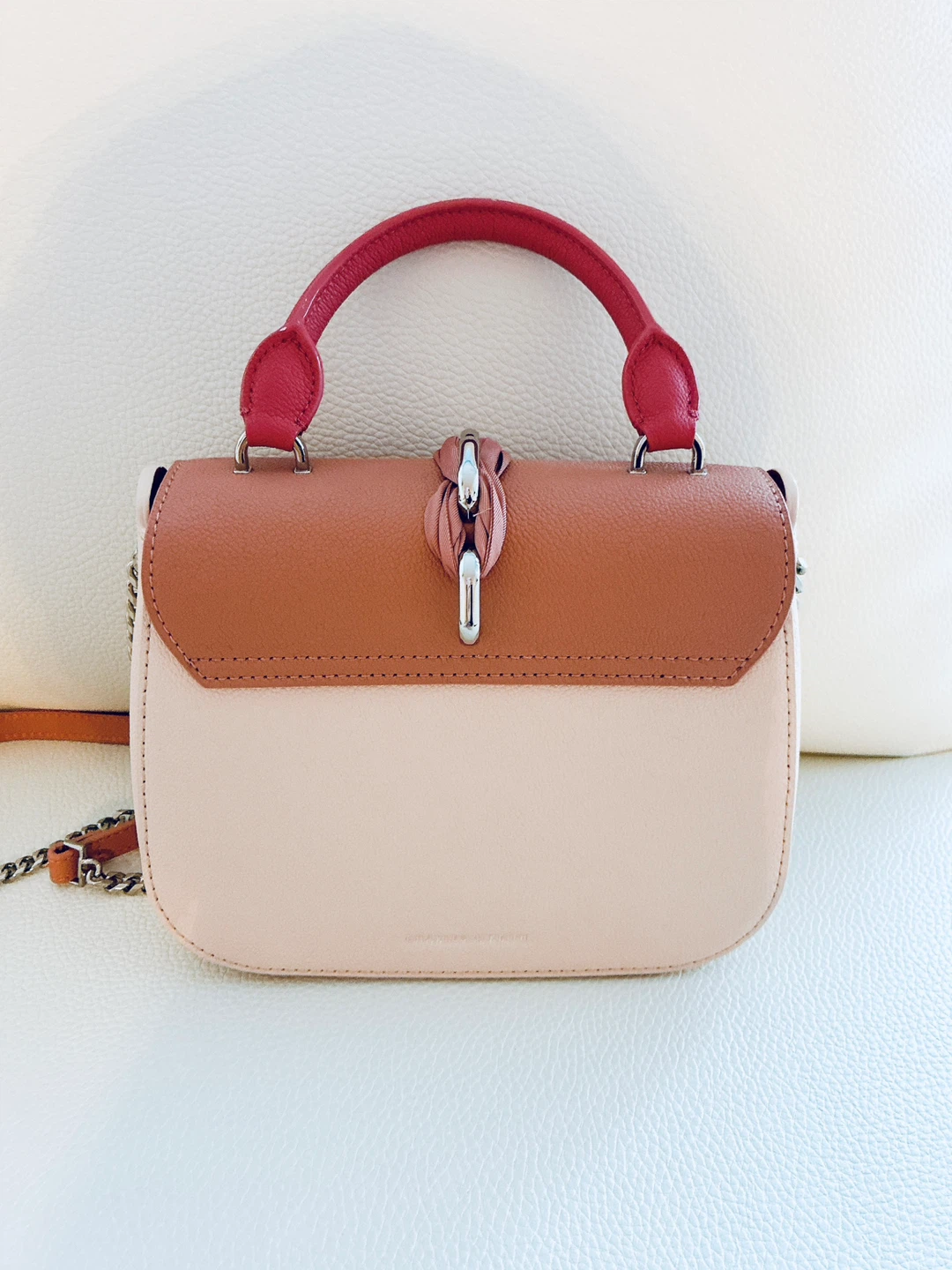 Charles & Keith Top Handle Bag - Colour Block - photo 4