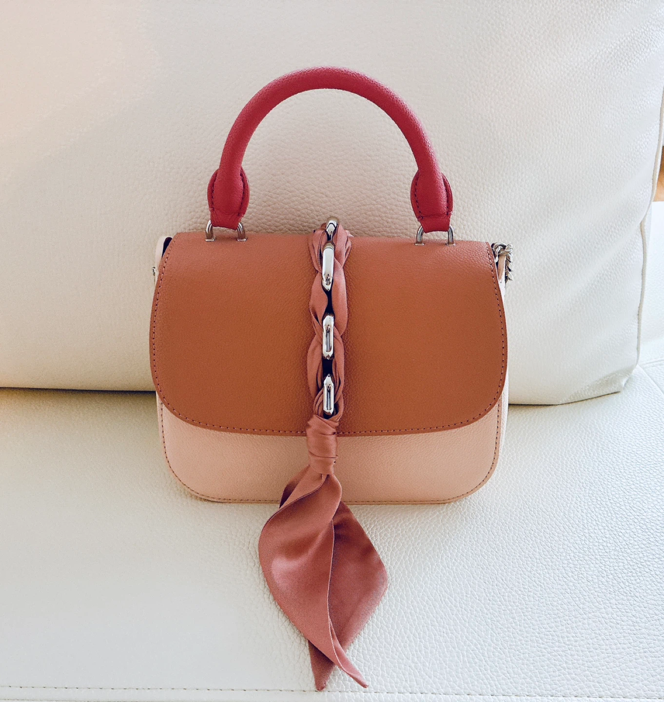 Charles & Keith Top Handle Bag - Colour Block