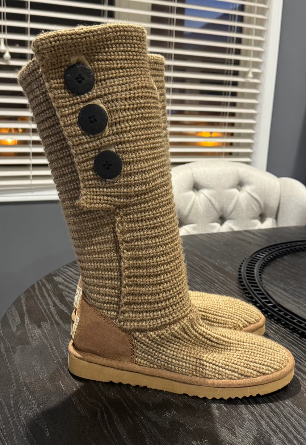 UGG Cardy Knit Tall Boots - Size 9 (US) - photo 2