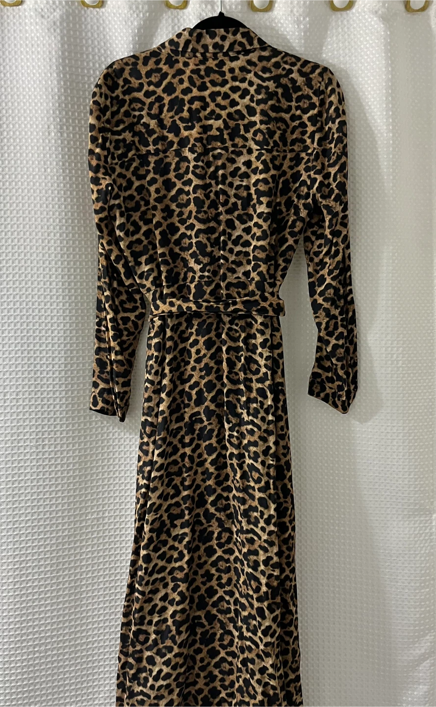 Zara Woman Leopard Print Midi Dress - Size M - photo 2