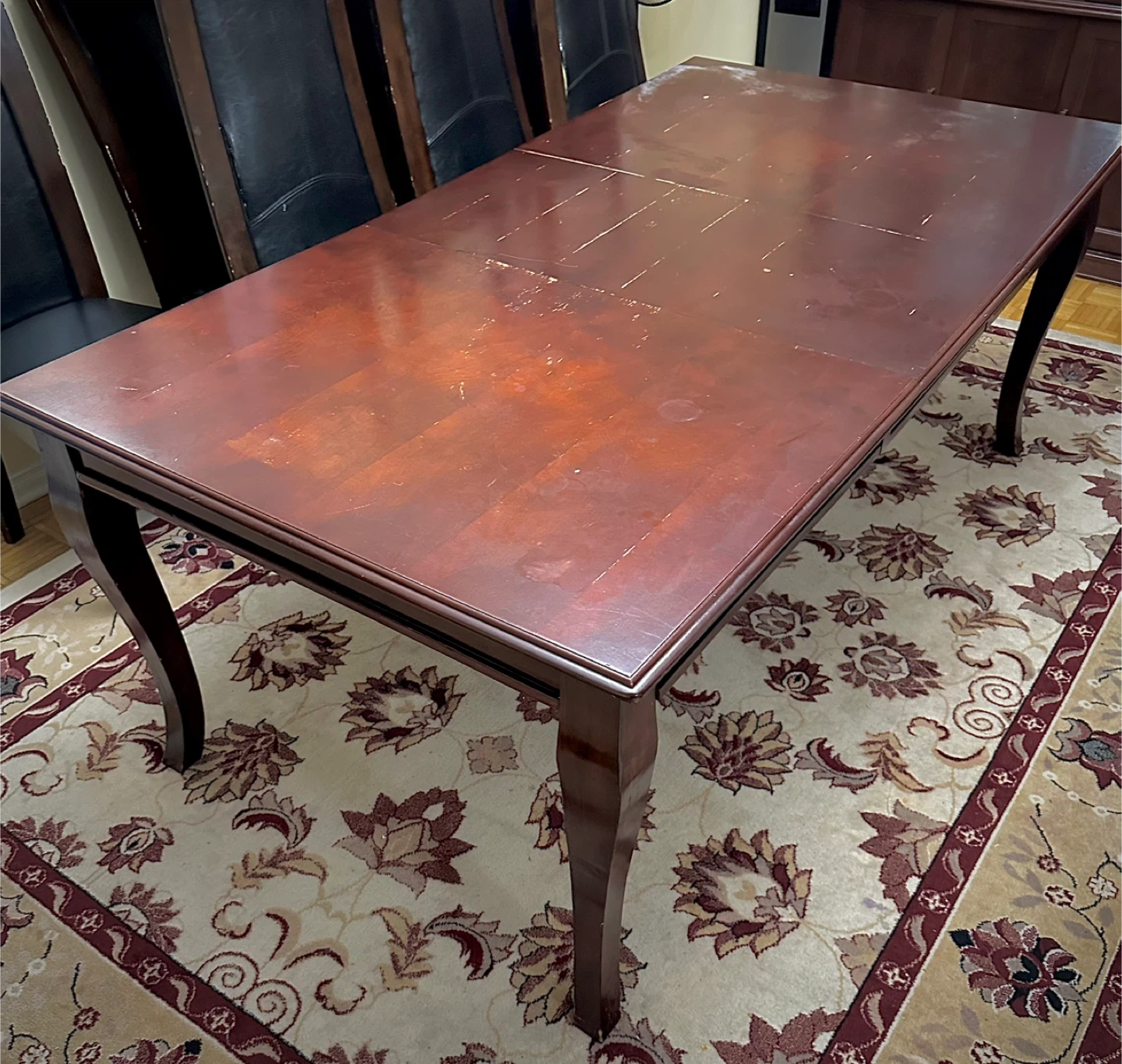 Wooden Dining Table - Some Wear - photo 2