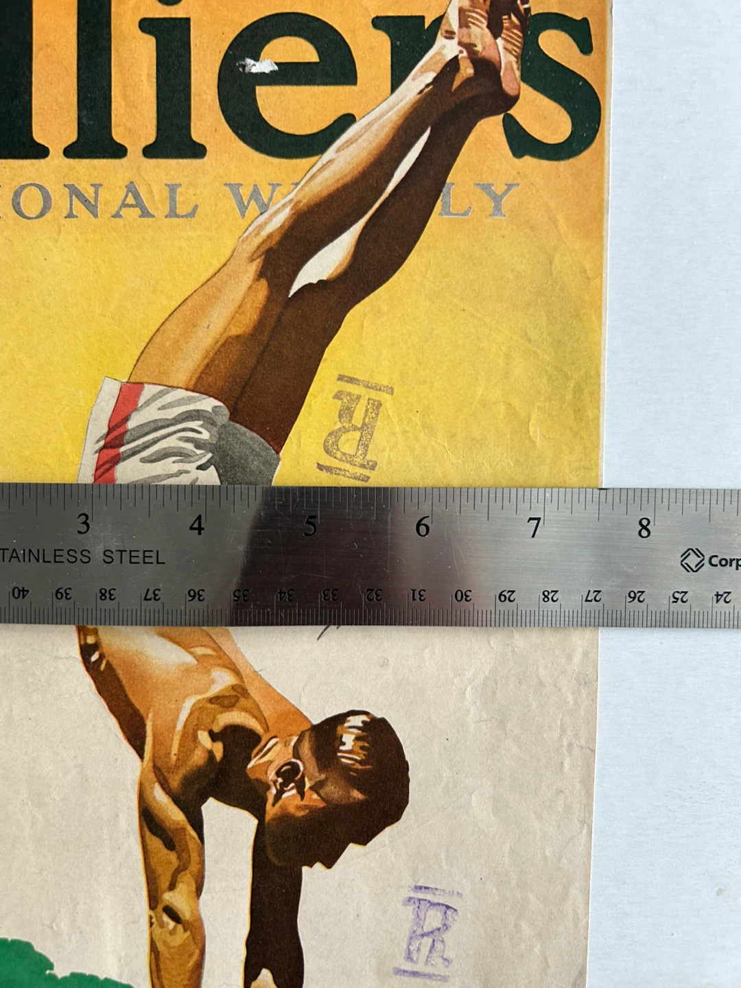 vintage art deco gymnast male athlete gay interest ad antique - photo 3