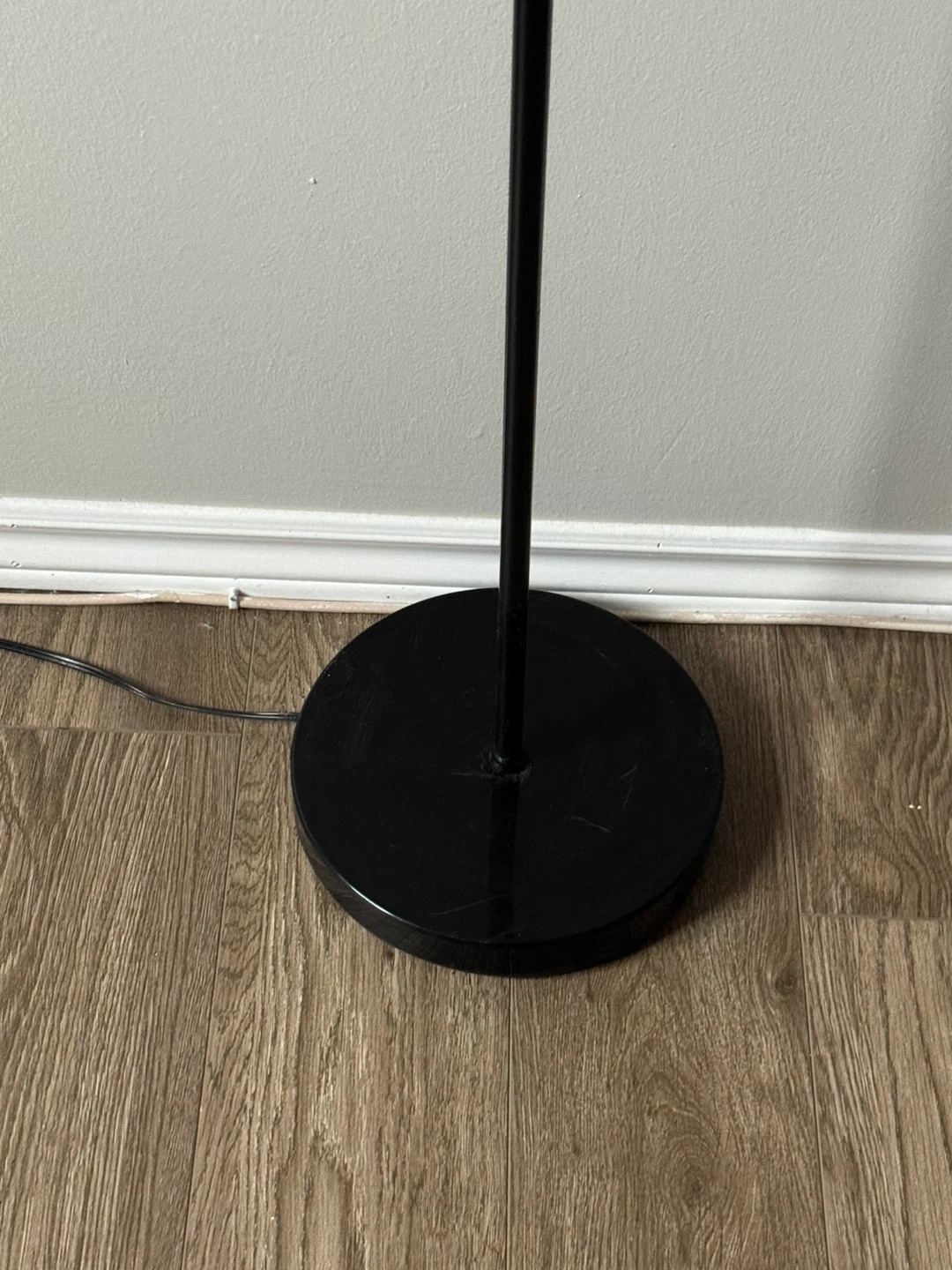 Black Torchiere Floor Lamp with Reading Light - photo 3