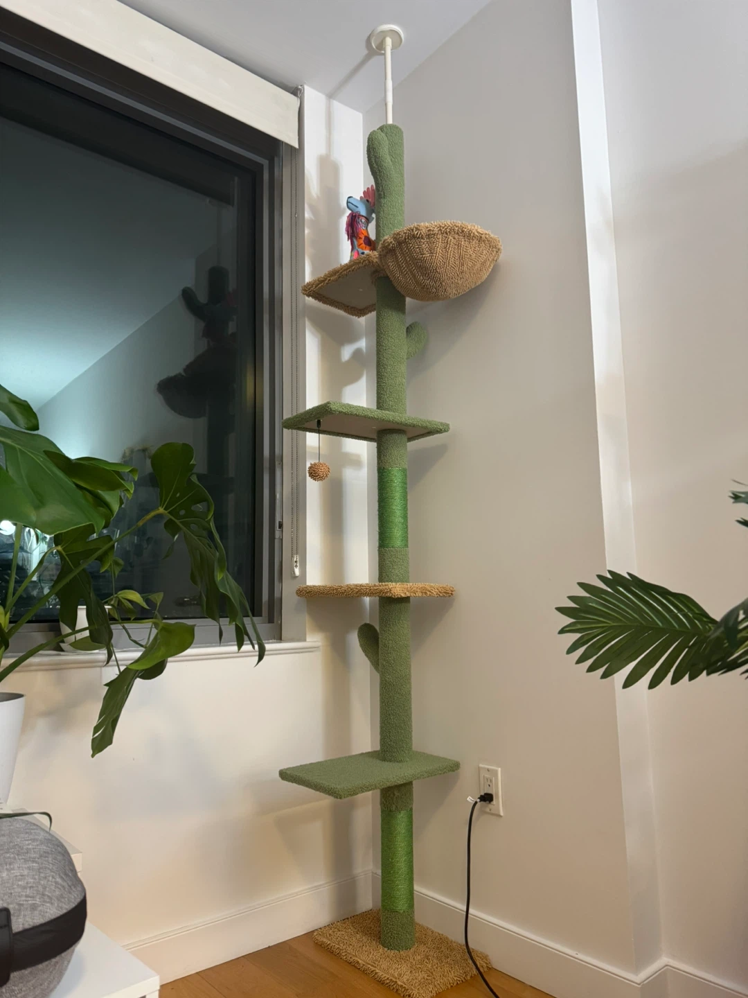 Green Cactus Cat Tree