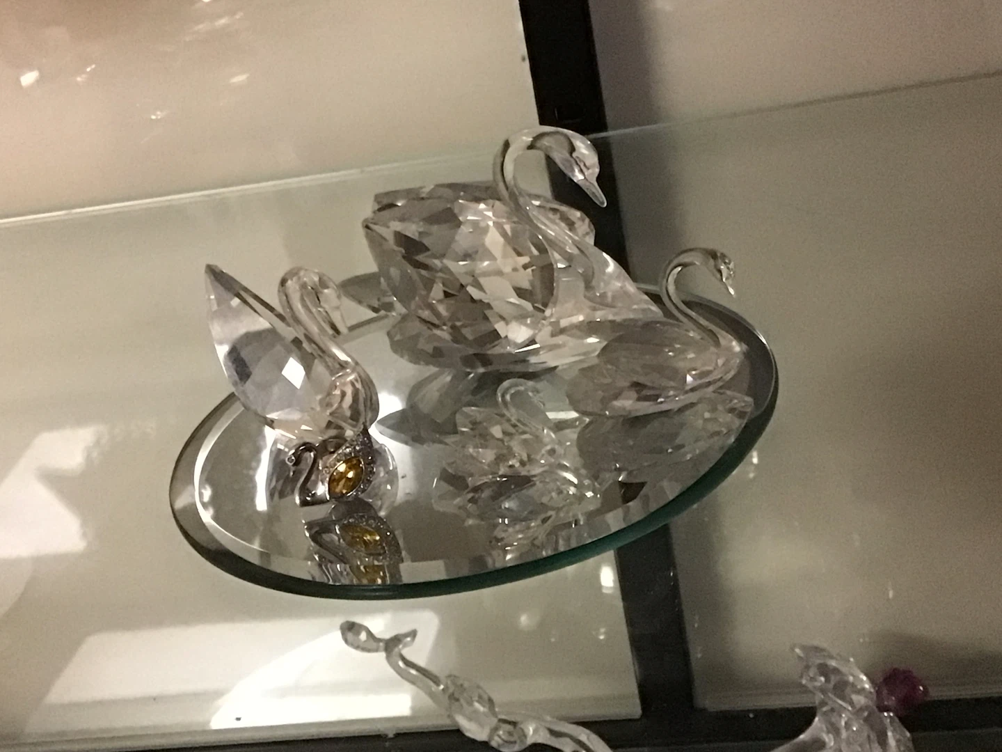 Swarovski Crystal Swan Figurine Family, see descr for prices - photo 2