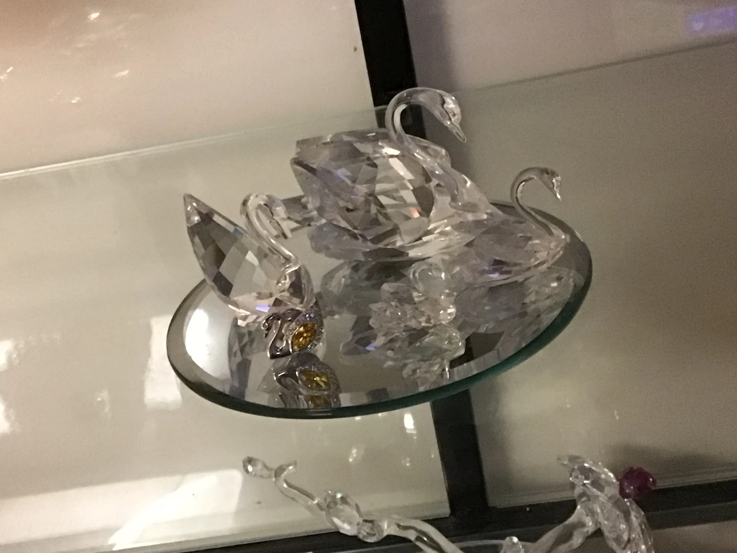 Swarovski Crystal Swan Figurine Family, see descr for prices - photo 3