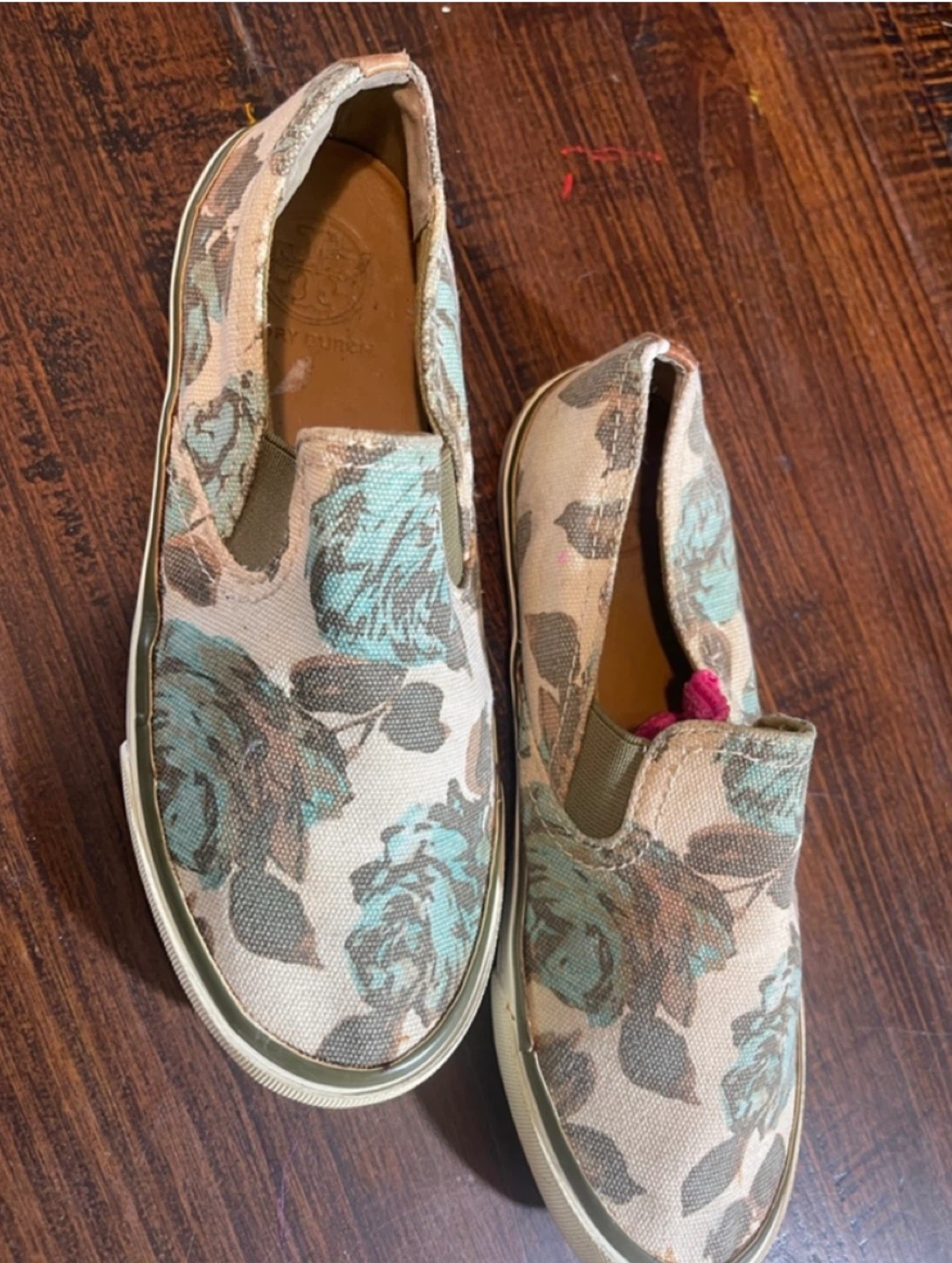 Tory Burch Floral Slip-On Sneakers - Size 6 - photo 2