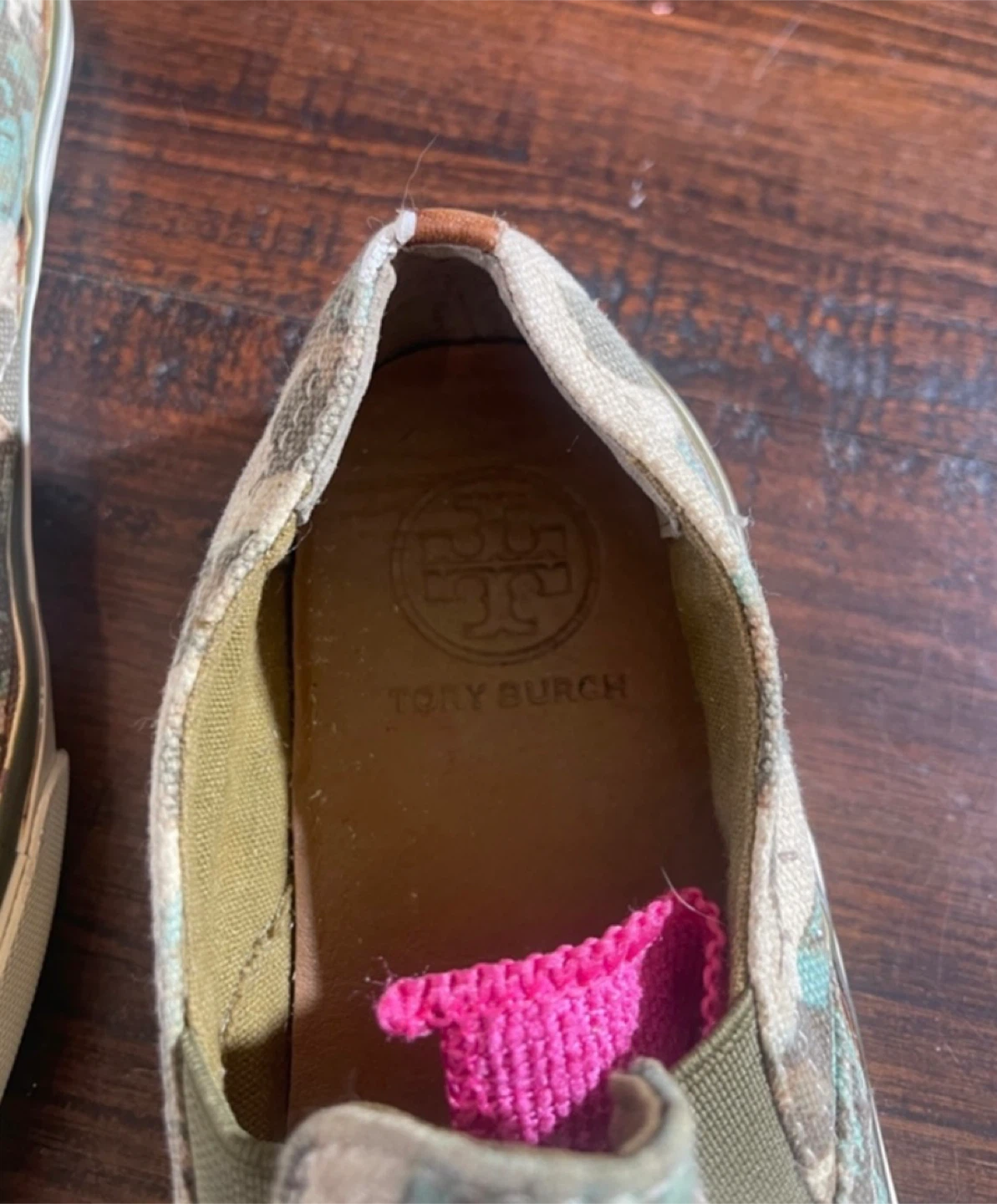 Tory Burch Floral Slip-On Sneakers - Size 6 - photo 4