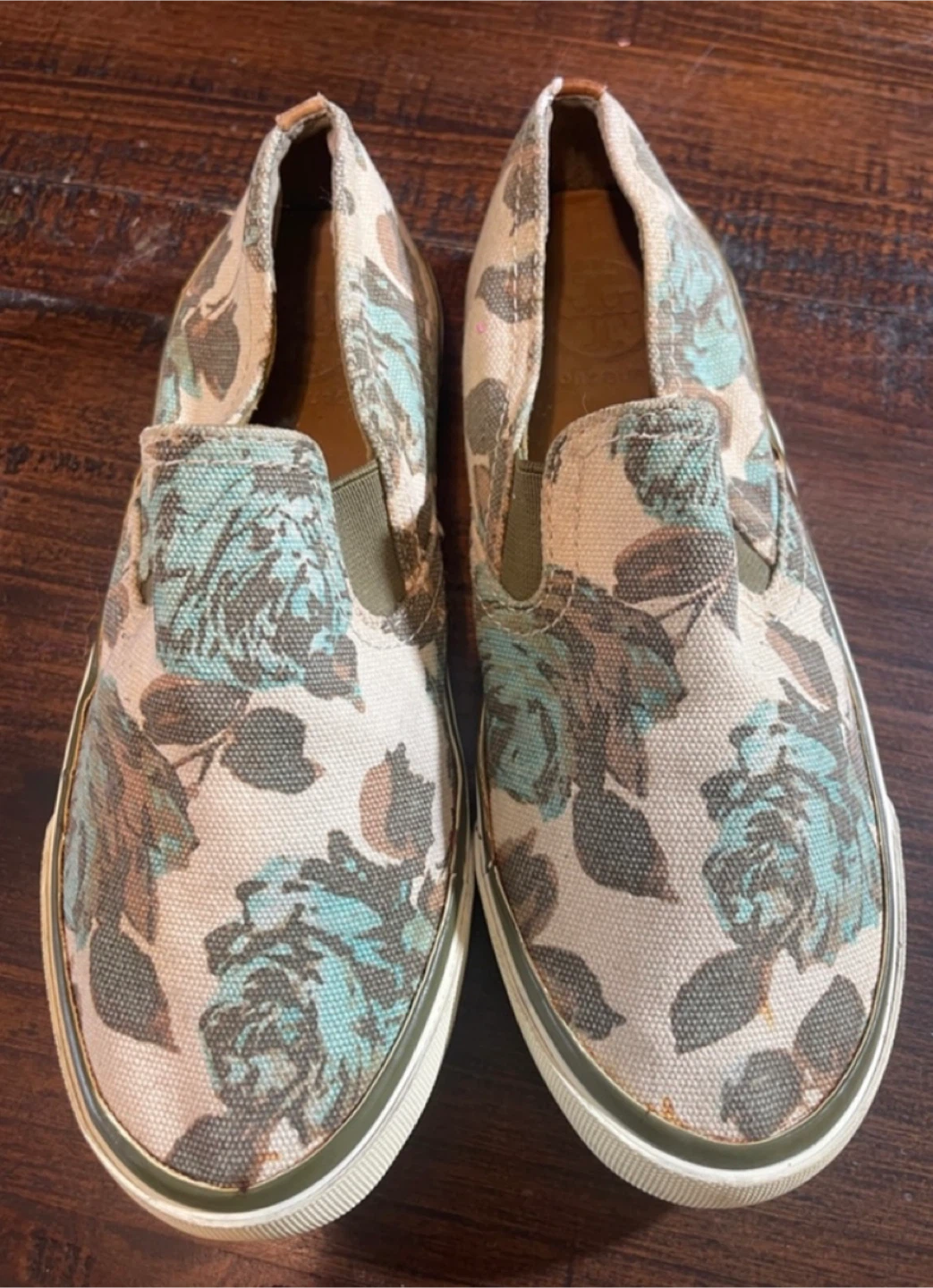 Tory Burch Floral Slip-On Sneakers - Size 6 - photo 3