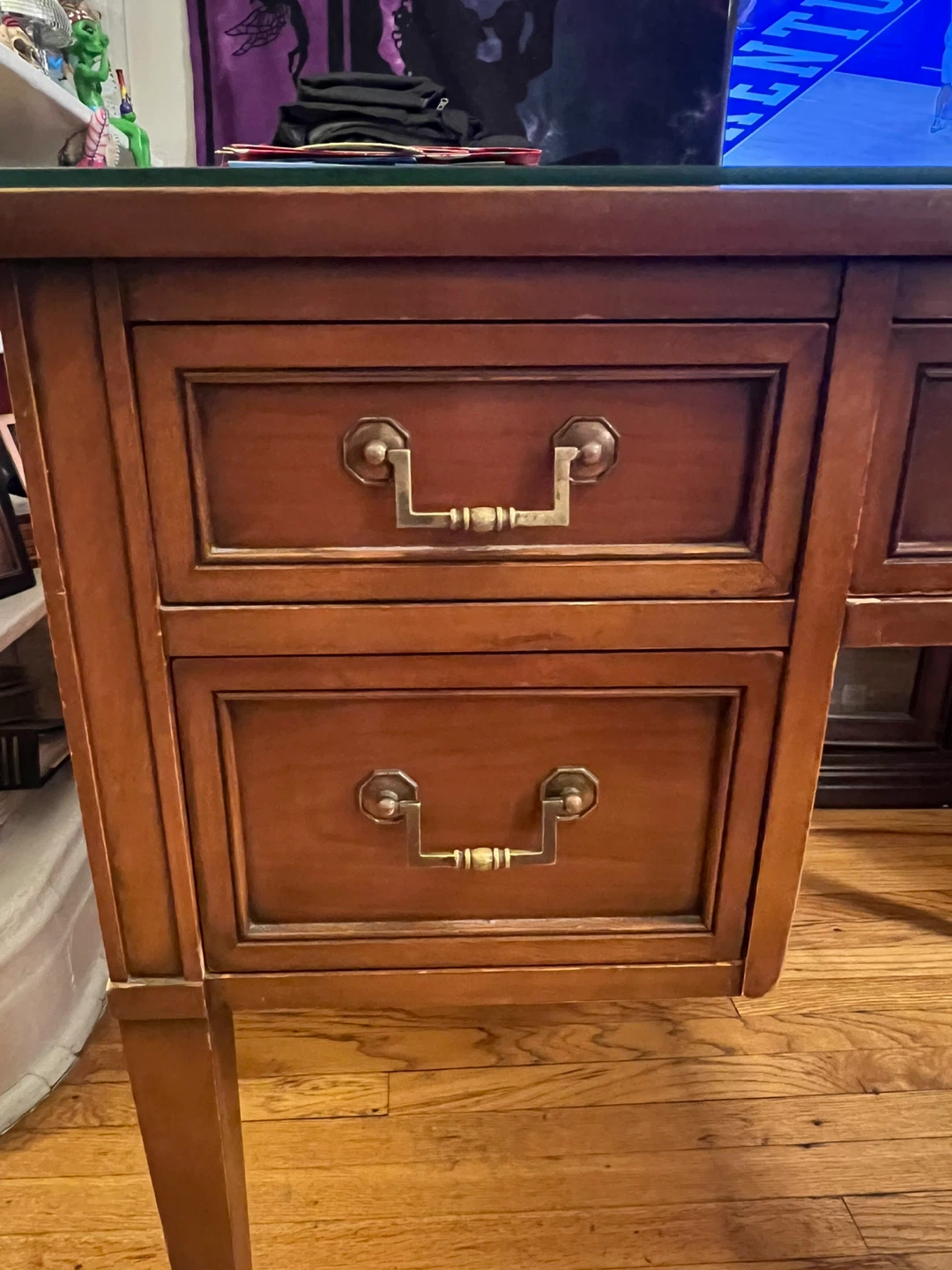 Wooden Desk with Drawers - photo 4