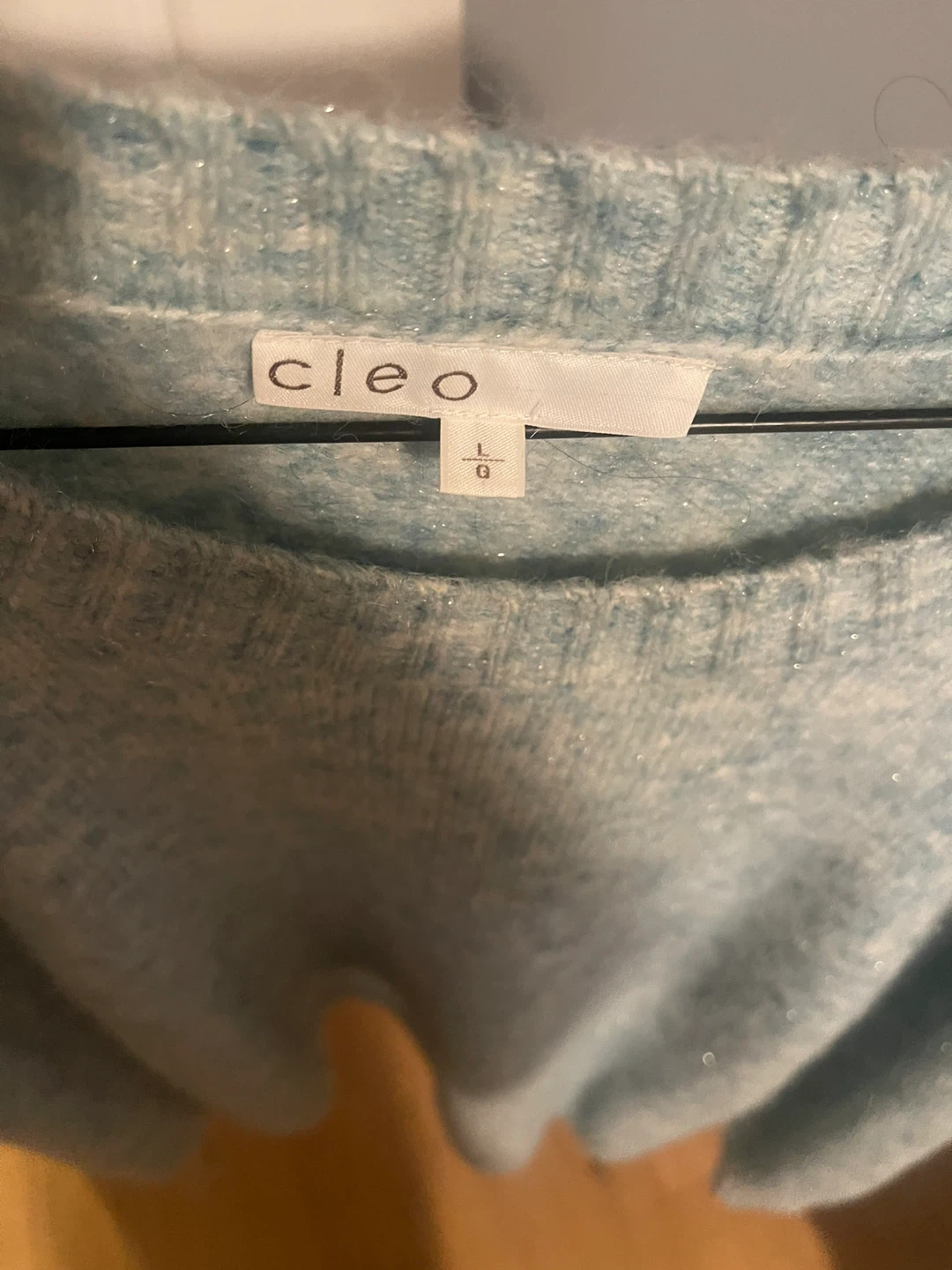 Cleo Blue Knit Sweater - Size L - photo 2