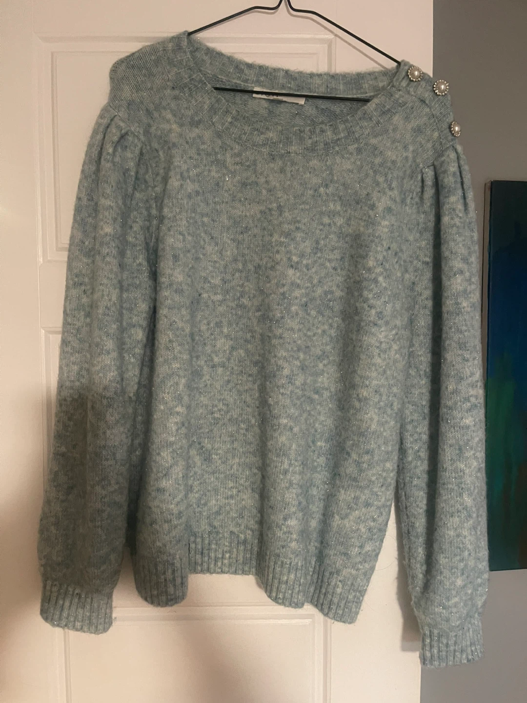 Cleo Blue Knit Sweater - Size L
