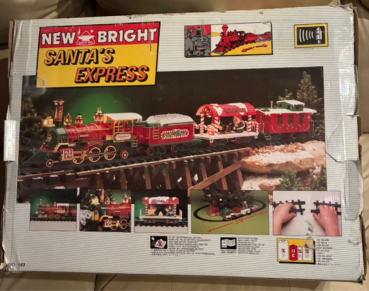 New Bright Santa's Express Train Set