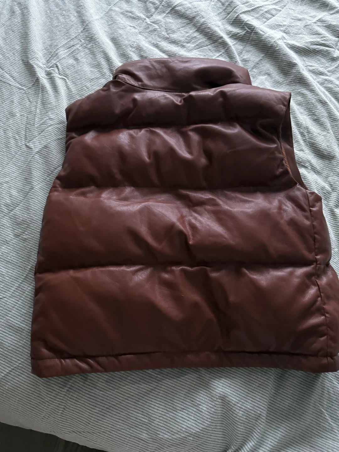 Wilfred Free Faux Leather Puffer Vest XS - photo 4
