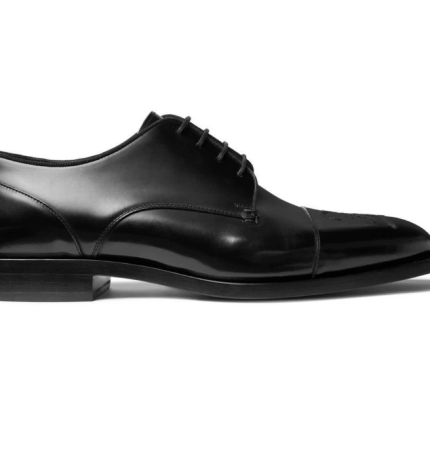 Fendi Roma Black Leather Dress Shoes - photo 4