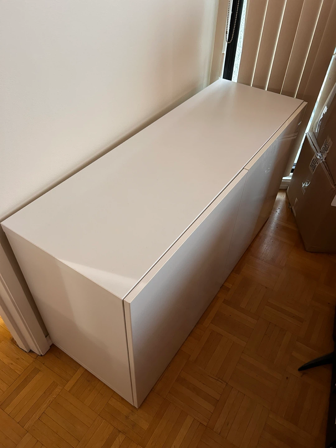 IKEA Besta White TV Stand, 47x16x25" - photo 3