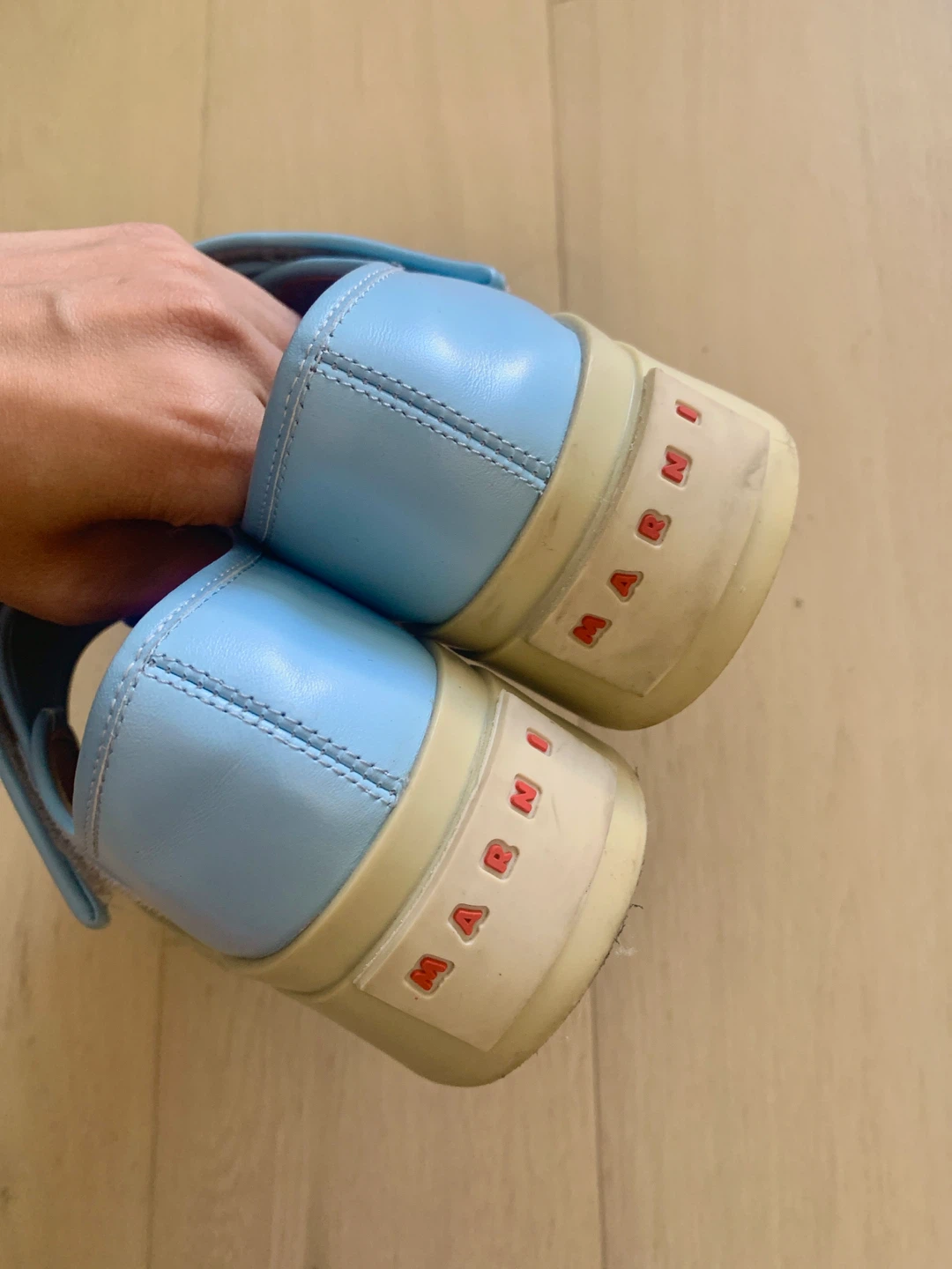Marni Platform Mary Jane Shoes - Blue Size 37 - photo 4