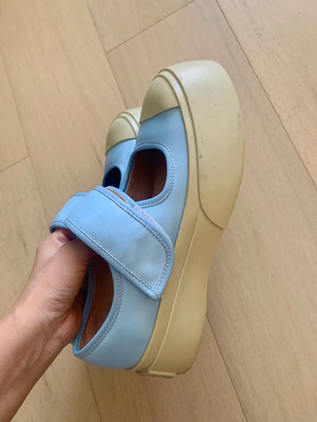 Marni Platform Mary Jane Shoes - Blue Size 37 - photo 3