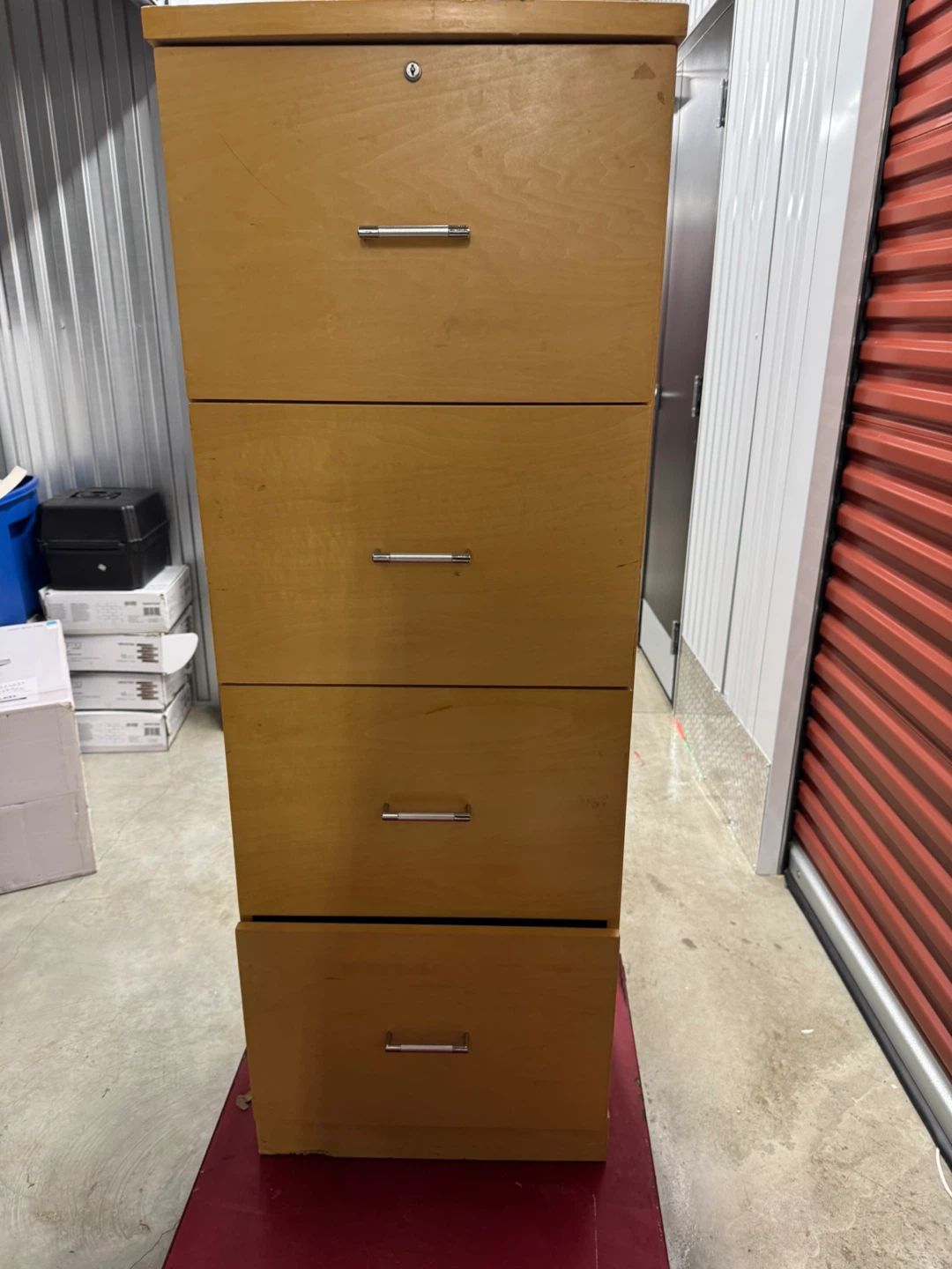 4-Drawer Wooden Filing Cabinet - photo 5