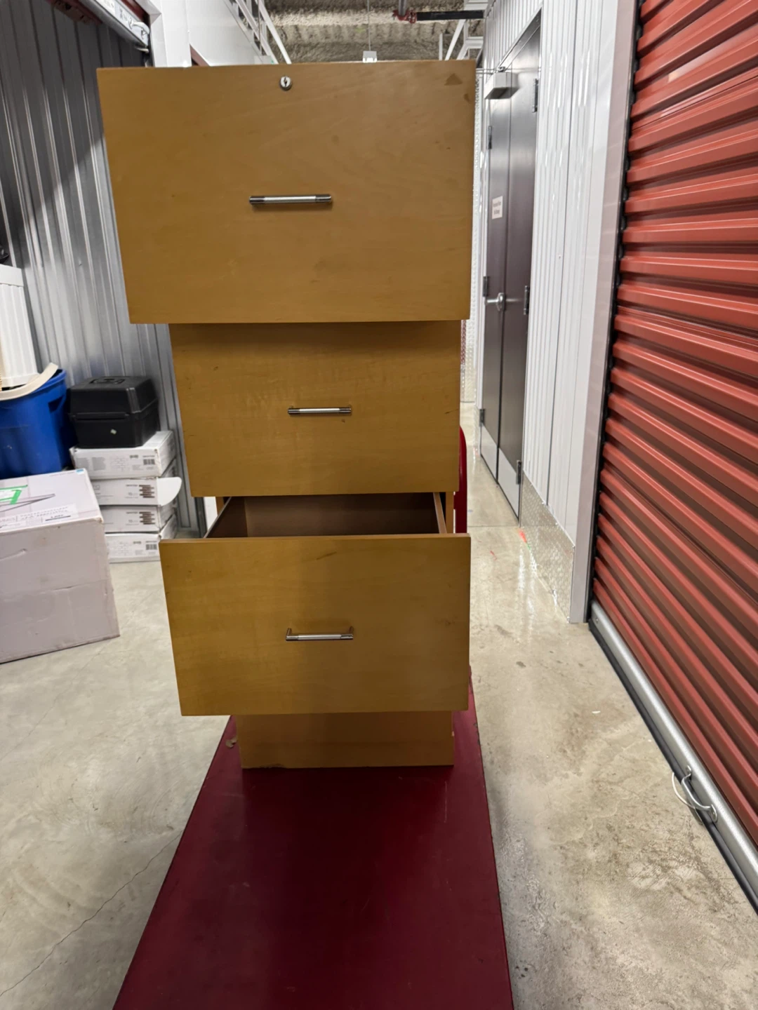 4-Drawer Wooden Filing Cabinet - photo 4