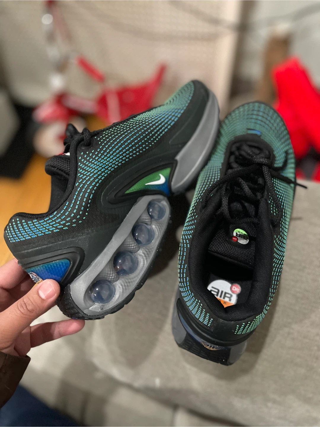 Nike Air Max TW Black/Teal Shoes - photo 2