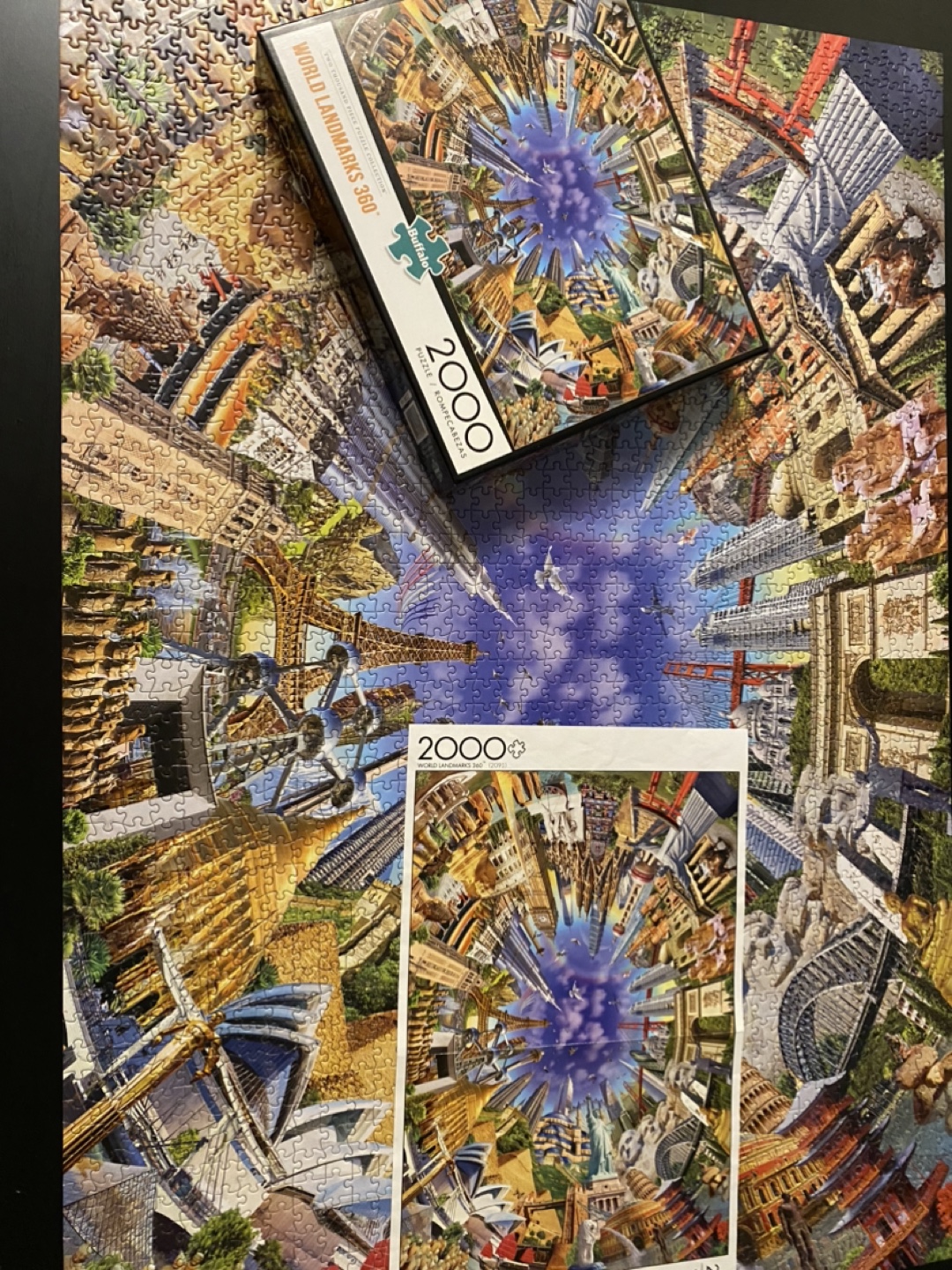 World Landmarks 360° 2000 Piece Jigsaw Puzzle