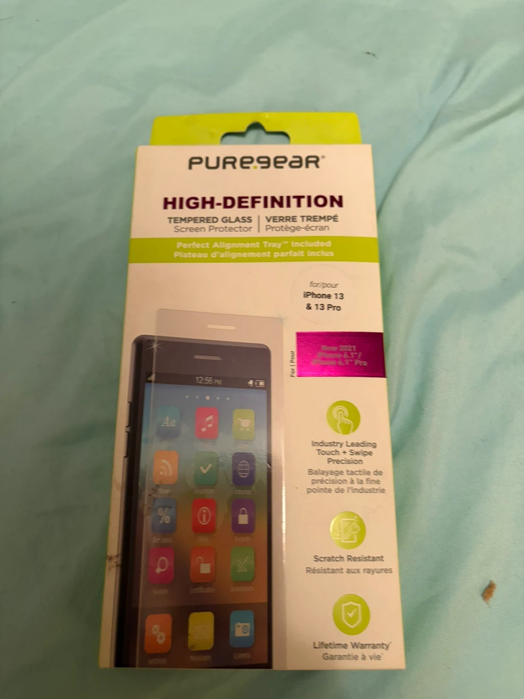 New PureGear iPhone 13/13 Pro Screen Protector