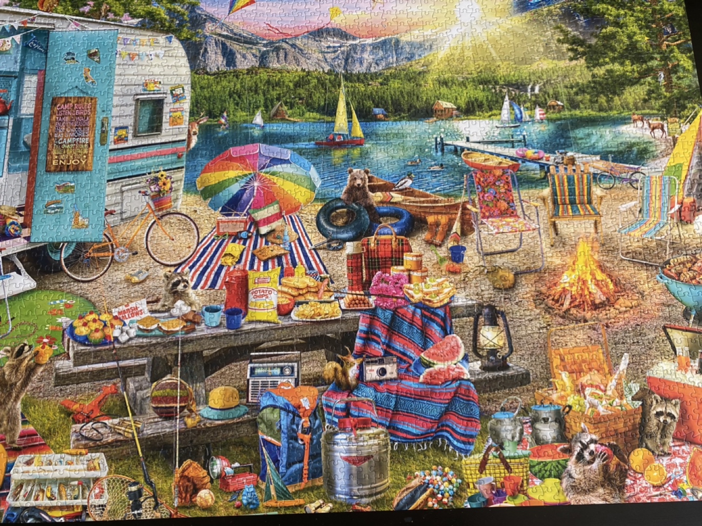 Anne Stokes Camping Puzzle 2000 Pieces - photo 2