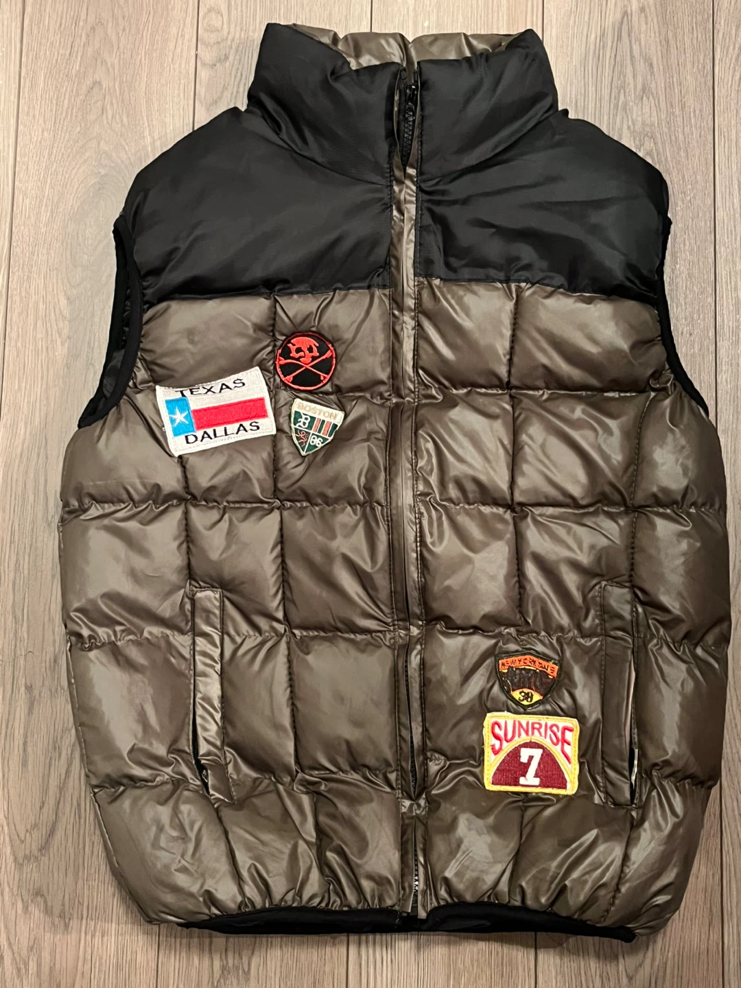 Just Daftness Puffer Vest Size L