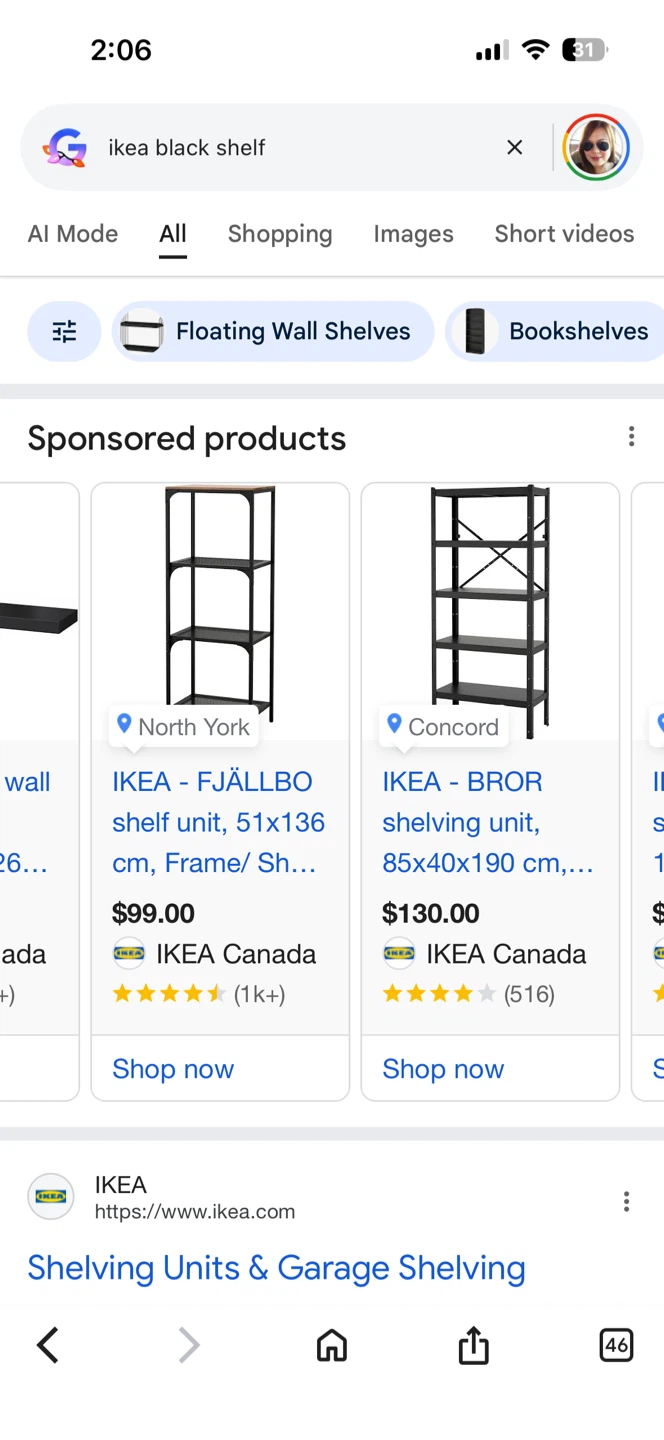 IKEA FJÄLLBO Black Shelf Unit - photo 3