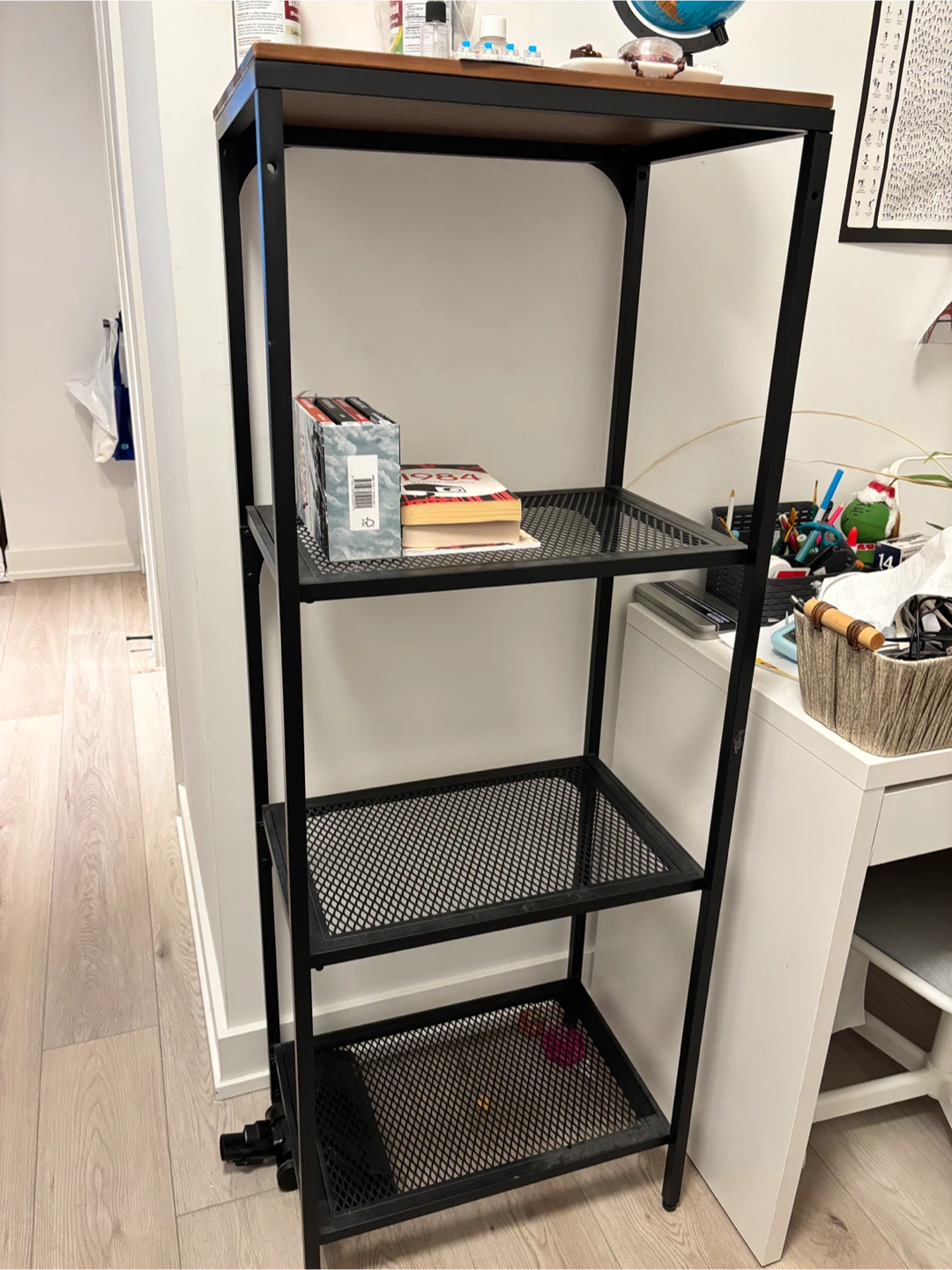 IKEA FJÄLLBO Black Shelf Unit