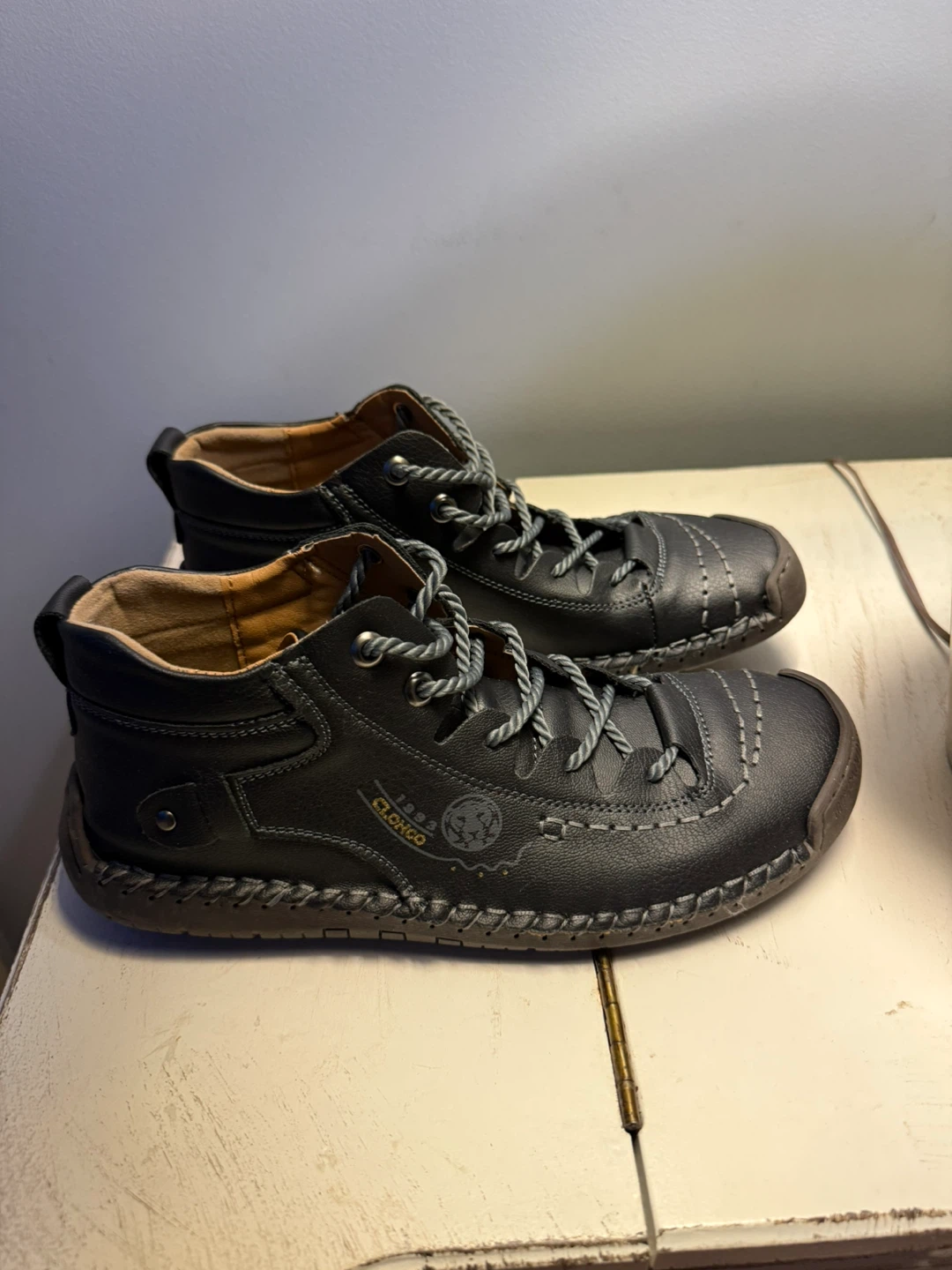 Clonco Black Leather Casual Shoes - photo 2