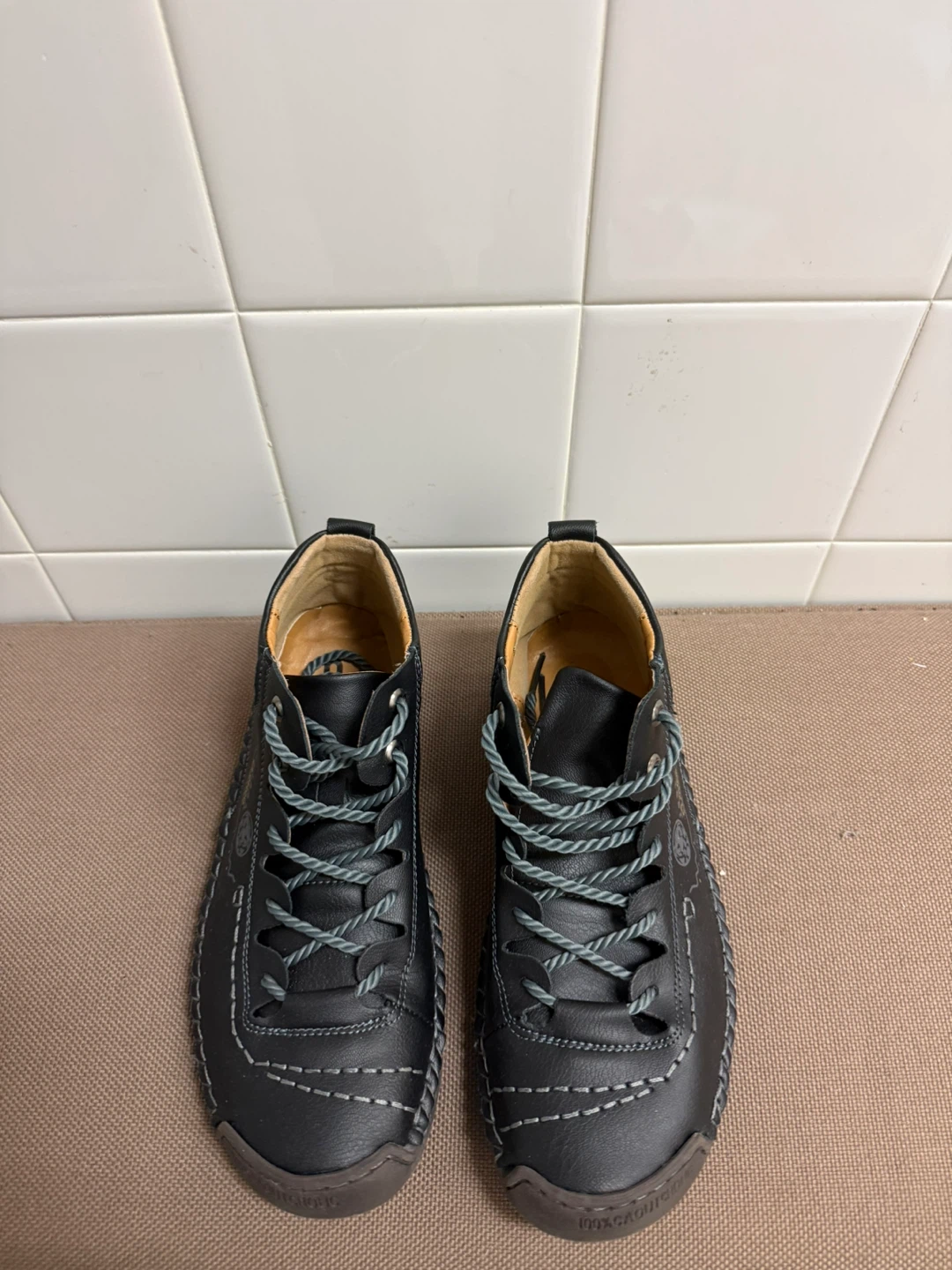 Clonco Black Leather Casual Shoes