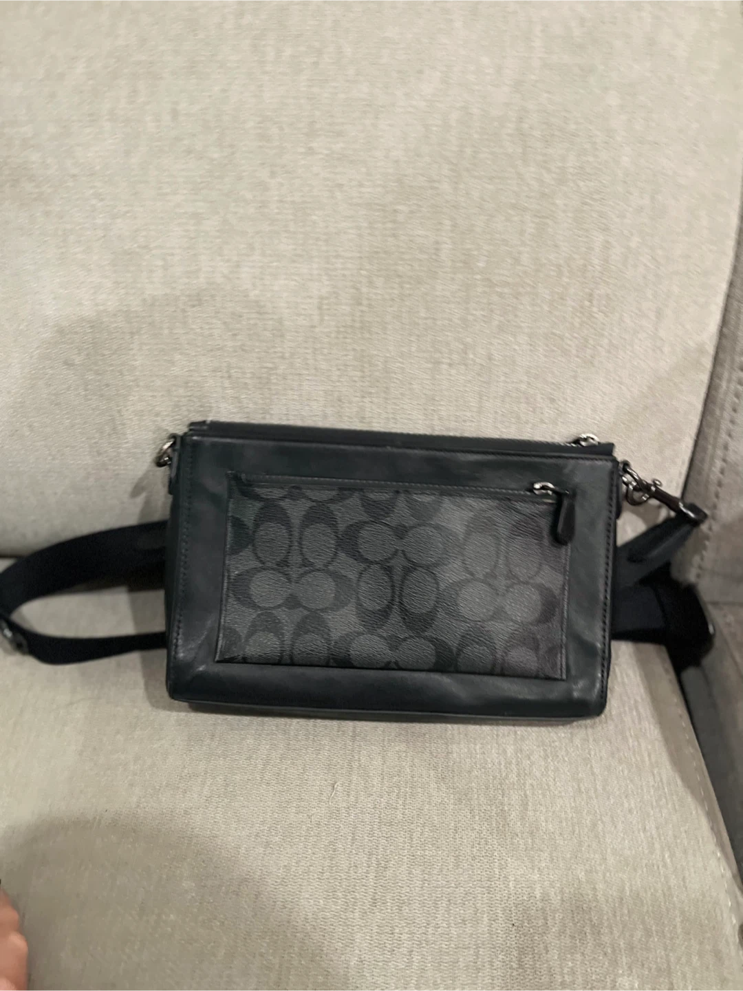 Coach Black Leather Crossbody Bag
