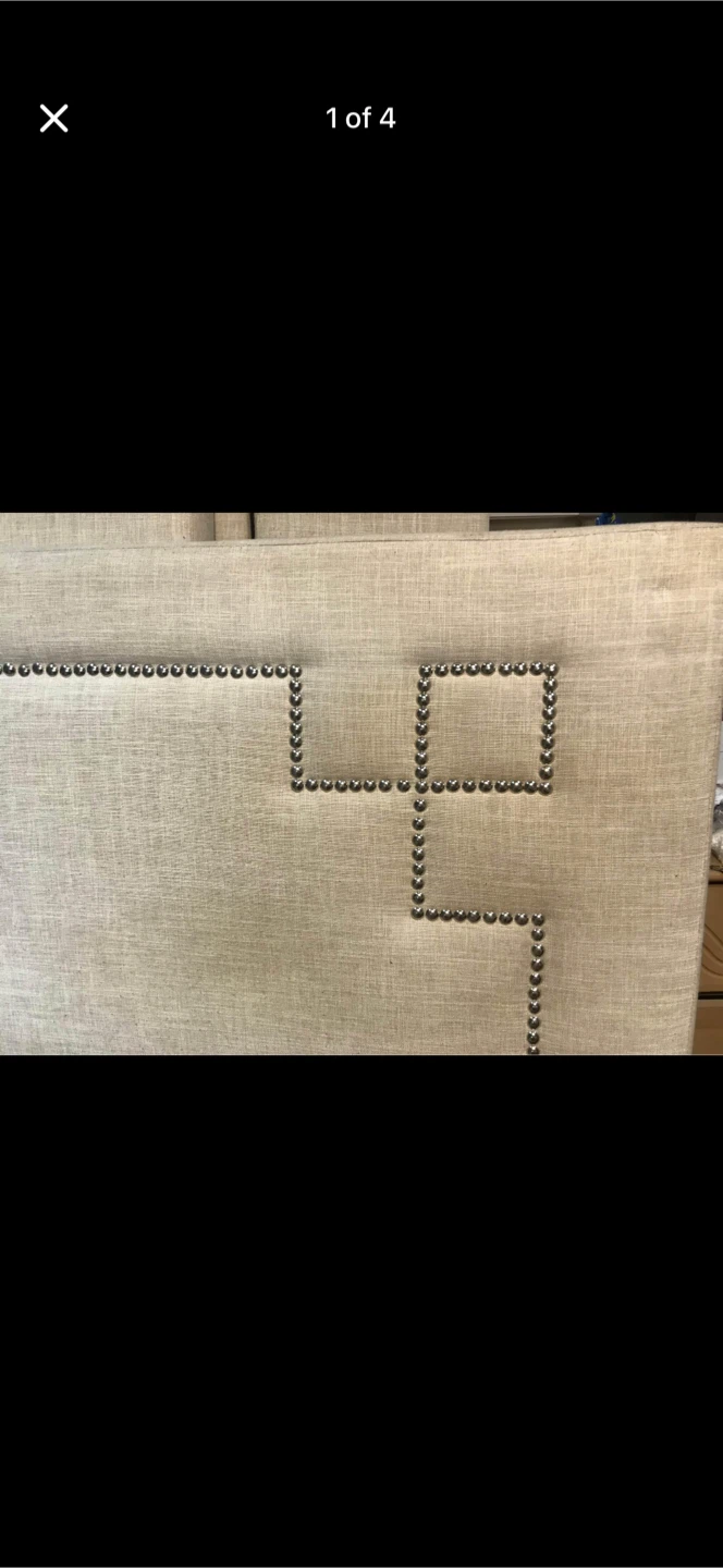 Upholstered Bed Frame with Slats