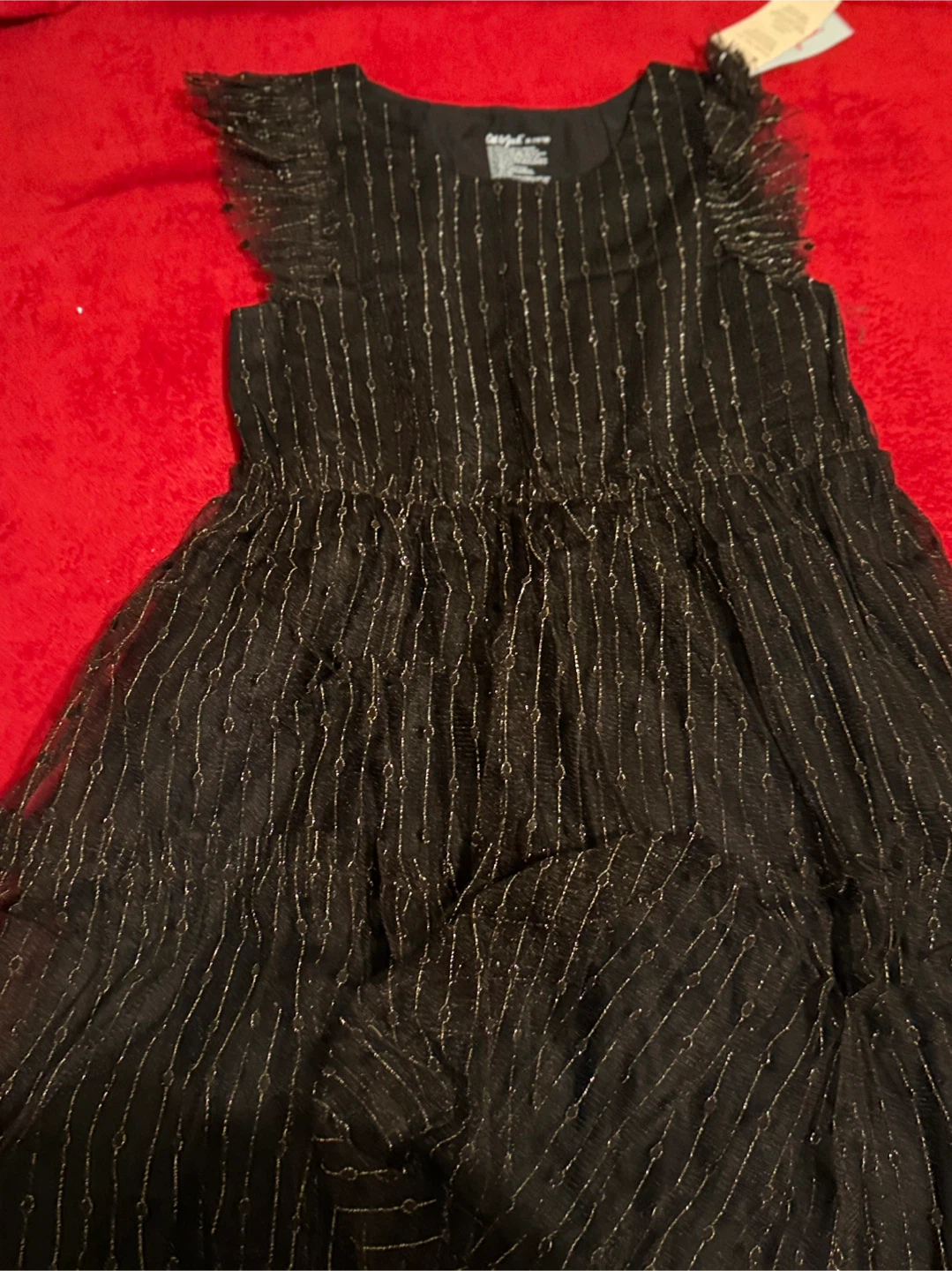 Cat & Jack Girls' Black Dress - Size XL (14/16)