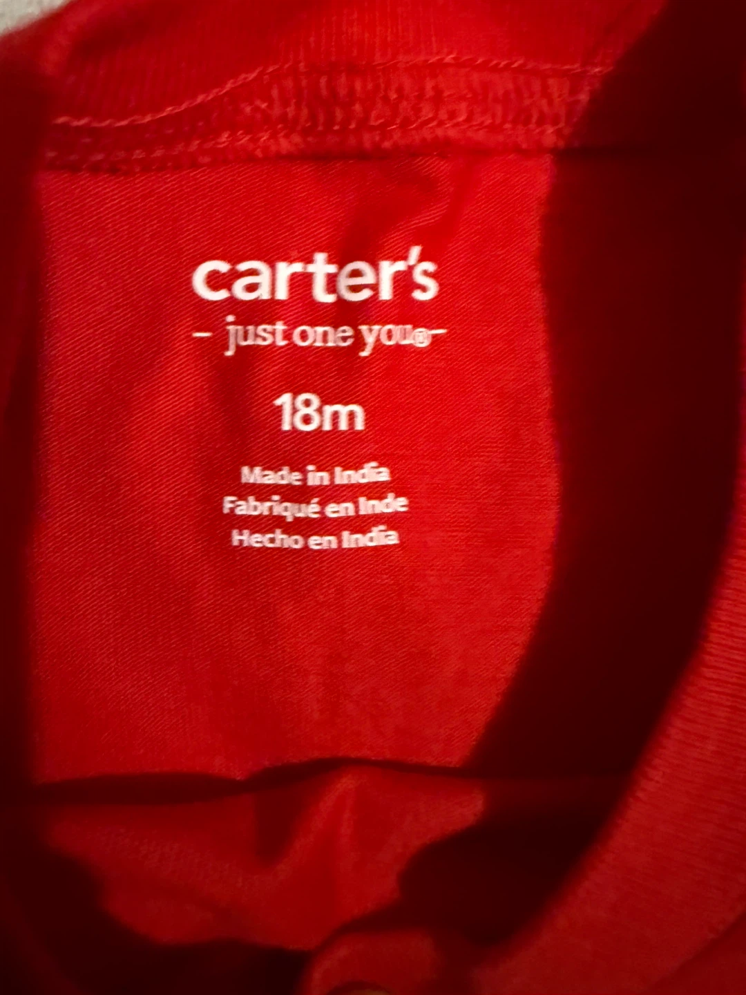 Carter's Just One You Red Dinosaur Shirt 18m - photo 2